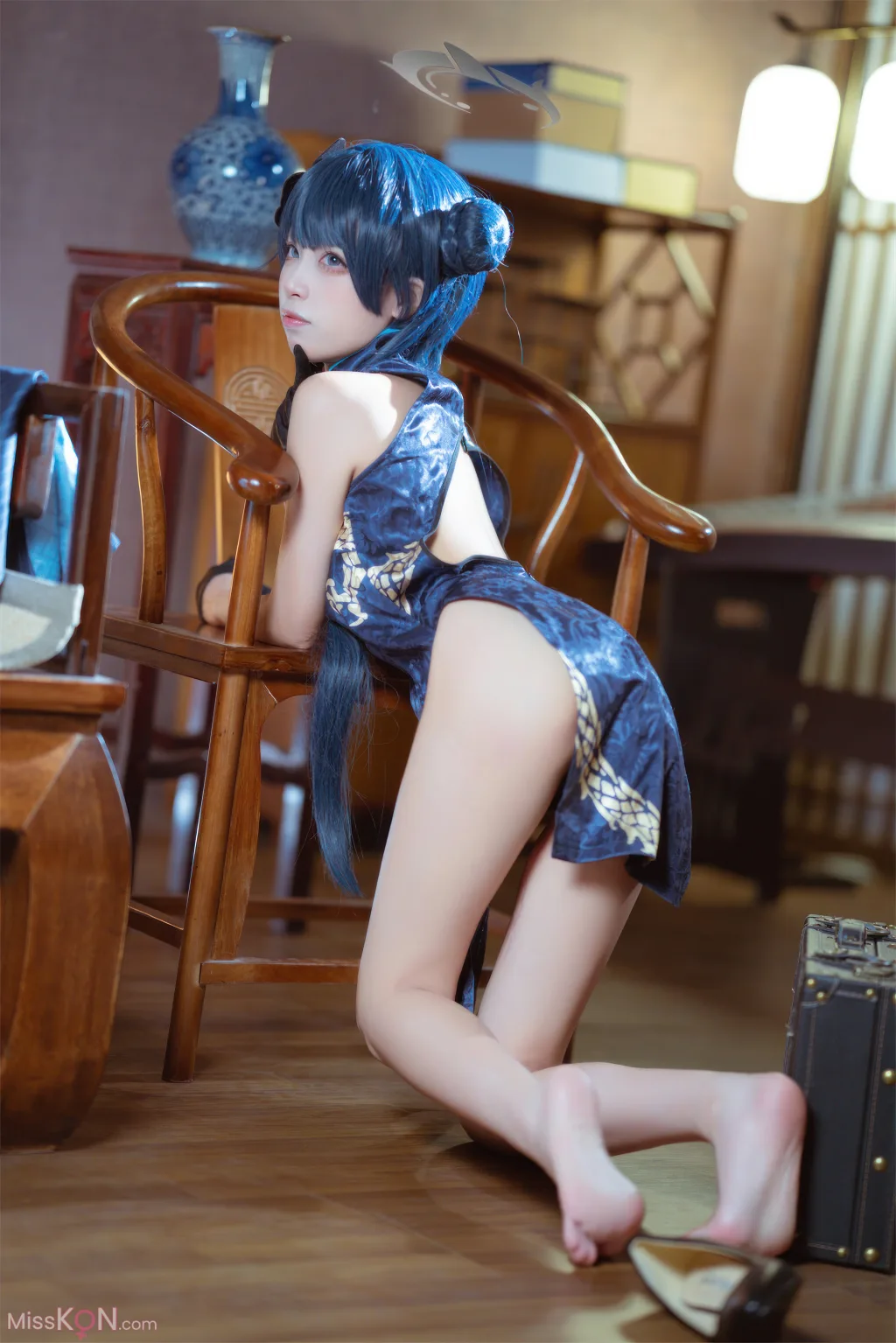 Coser@三無人型_ 蔚蓝档案 龙华妃咲 旗袍