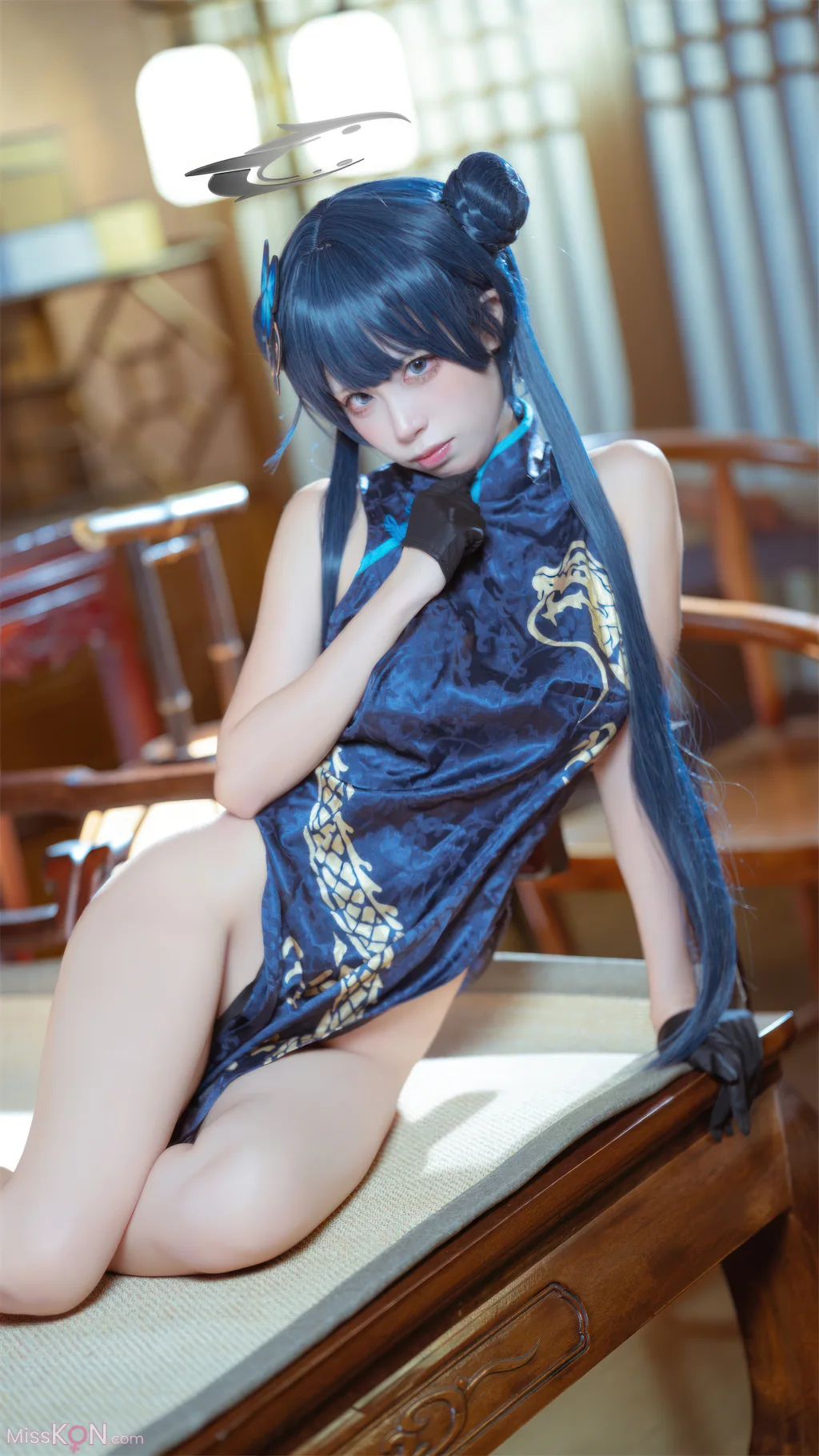 Coser@三無人型_ 蔚蓝档案 龙华妃咲 旗袍