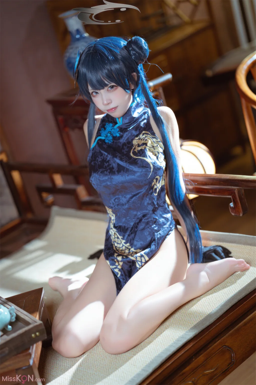 Coser@三無人型_ 蔚蓝档案 龙华妃咲 旗袍