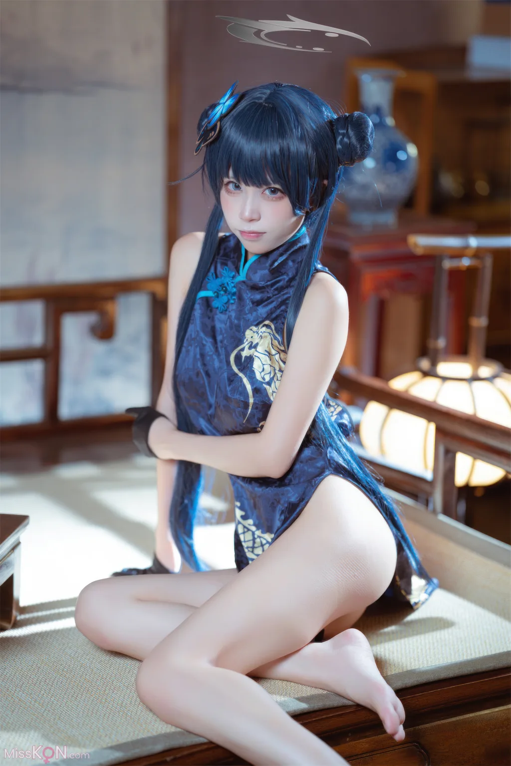 Coser@三無人型_ 蔚蓝档案 龙华妃咲 旗袍