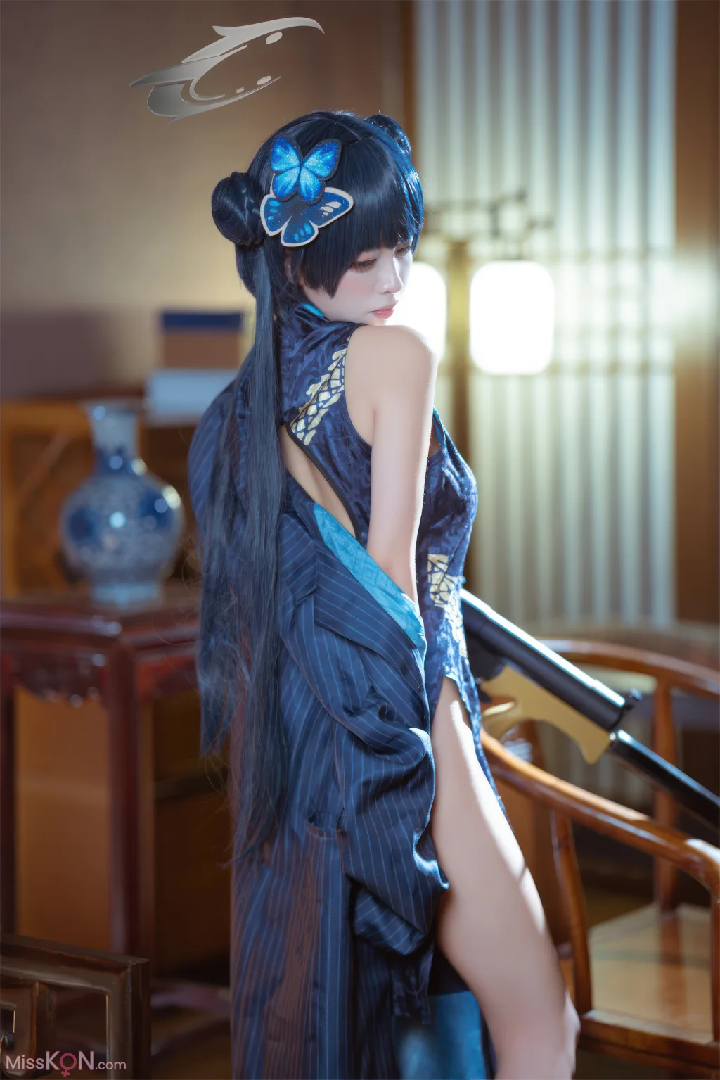 Coser@三無人型_ 蔚蓝档案 龙华妃咲 旗袍