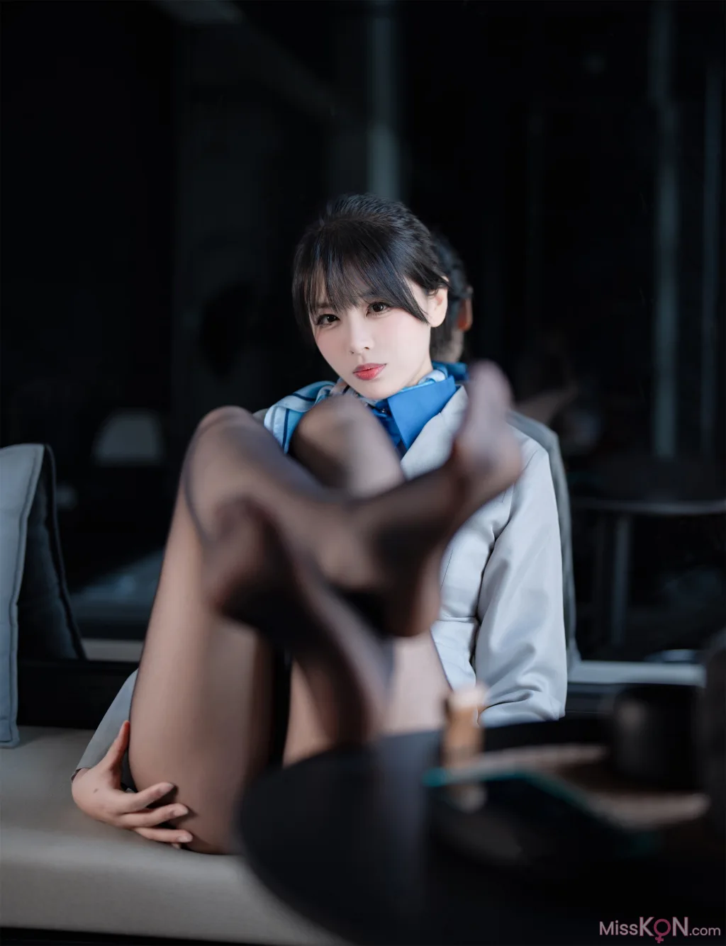 Coser@轩萧学姐_ 空姐室内黑丝