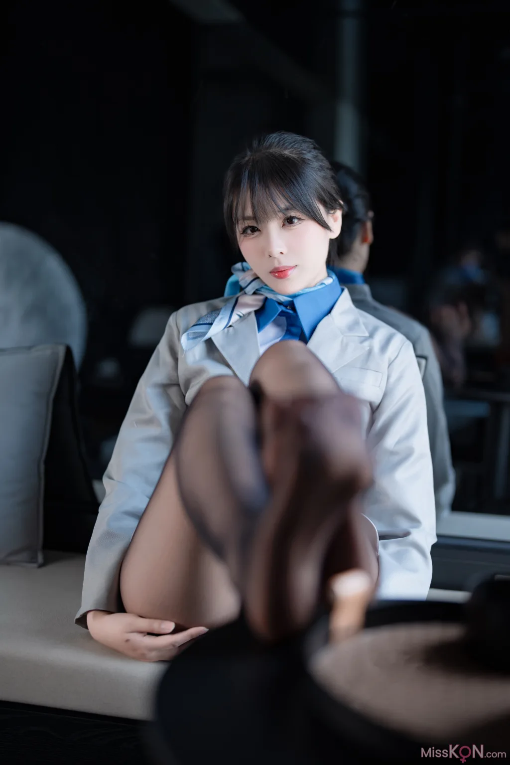 Coser@轩萧学姐_ 空姐室内黑丝