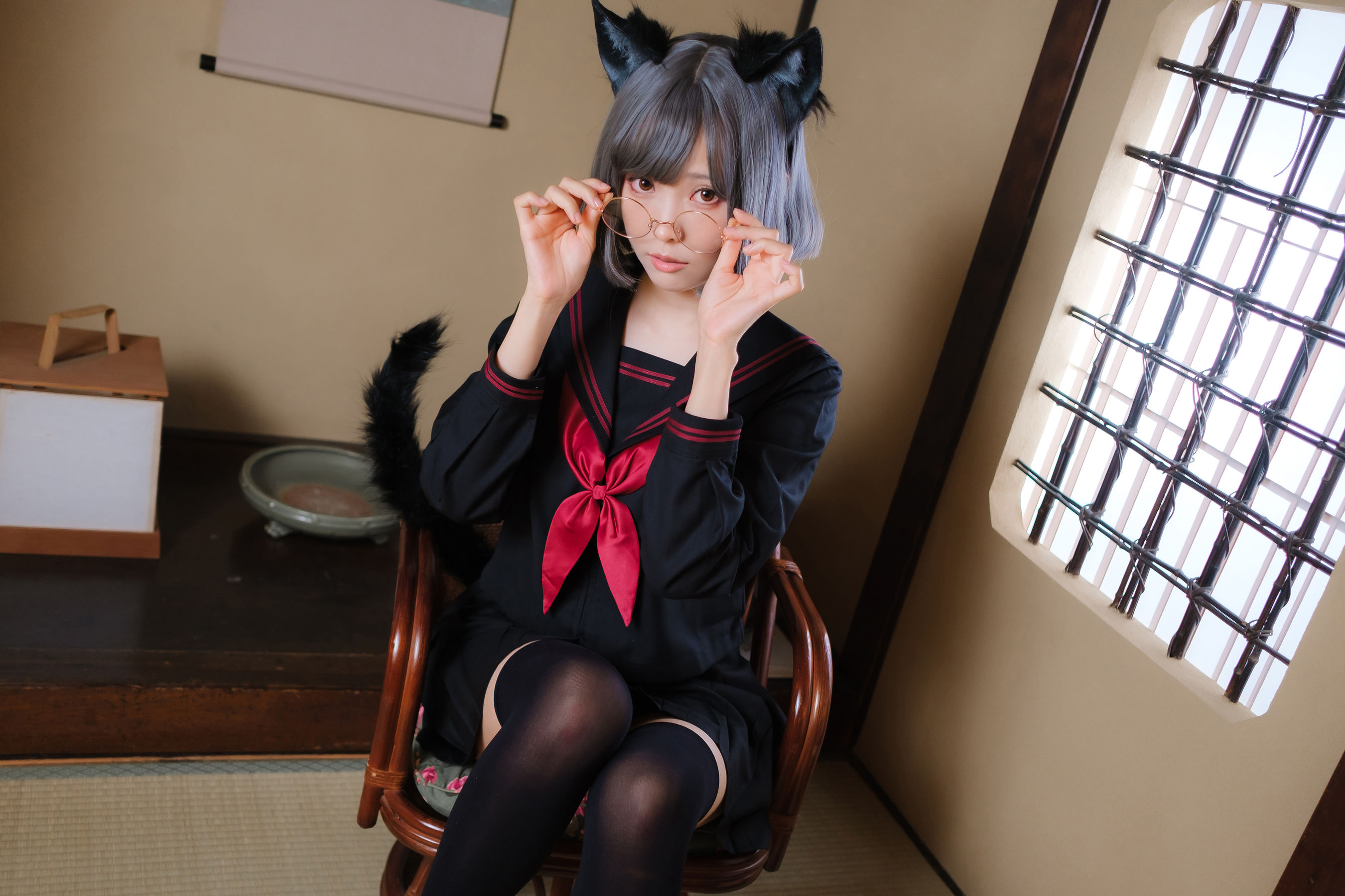 Ely_eee (ElyEE子) - Veranda Black Cat緣廊黑貓