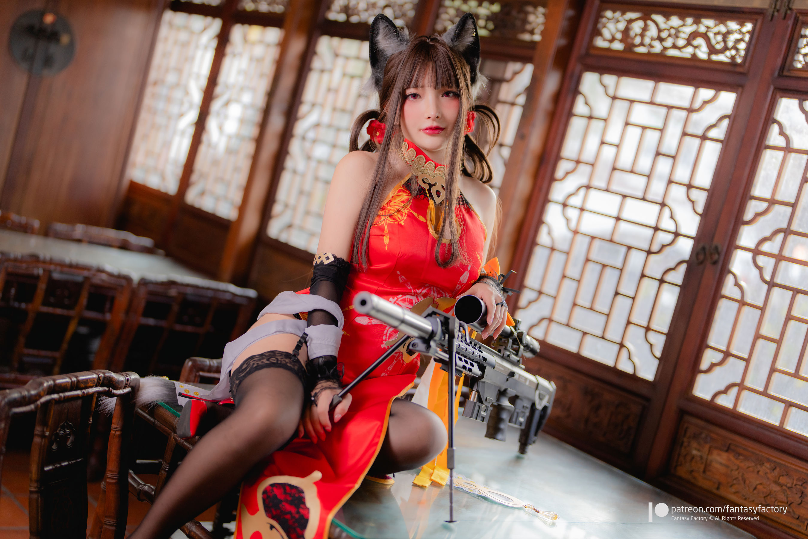 [Fantasy Factory] 小丁 Cosplay写真 - 2022.01 DSR-50 cheongsam