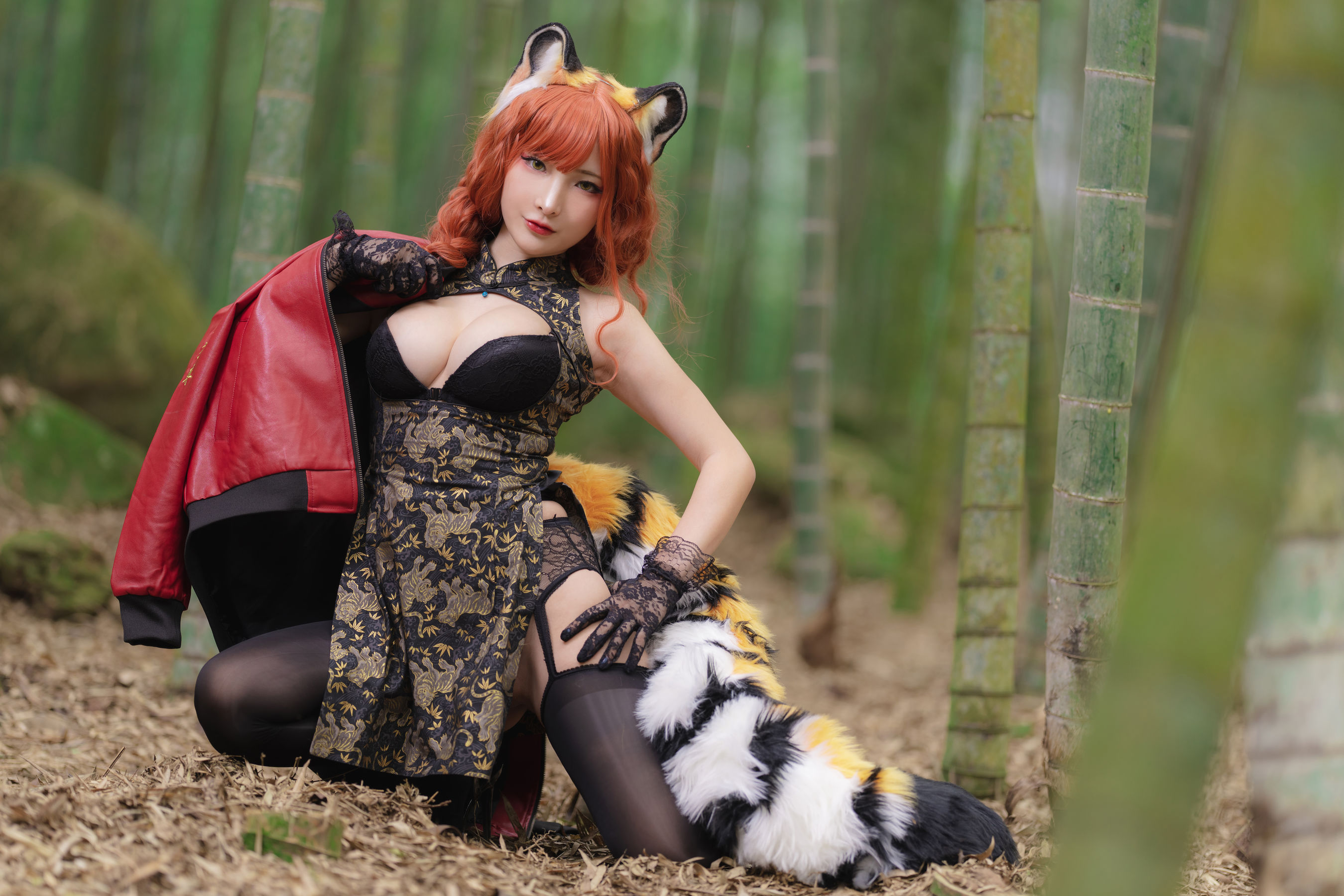 [Fantasy Factory] 小丁 Cosplay写真 - 2022.01 Tiger cheongsam