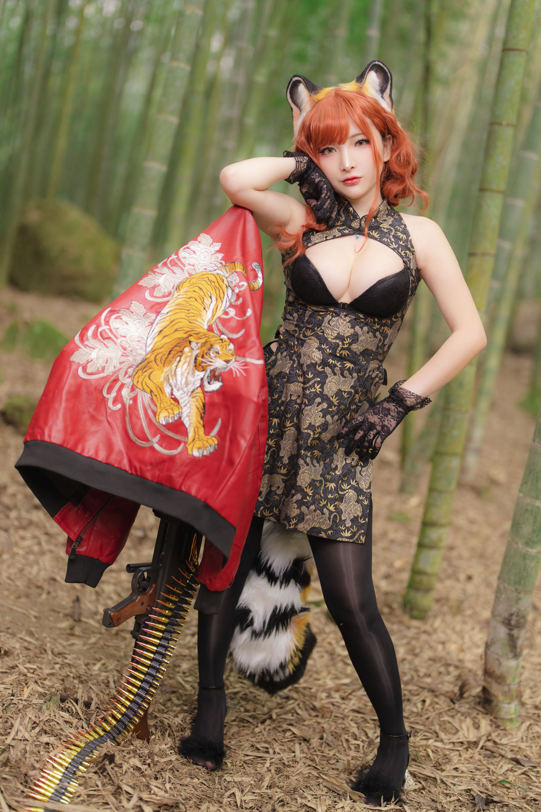[Fantasy Factory] 小丁 Cosplay写真 - 2022.01 Tiger cheongsam