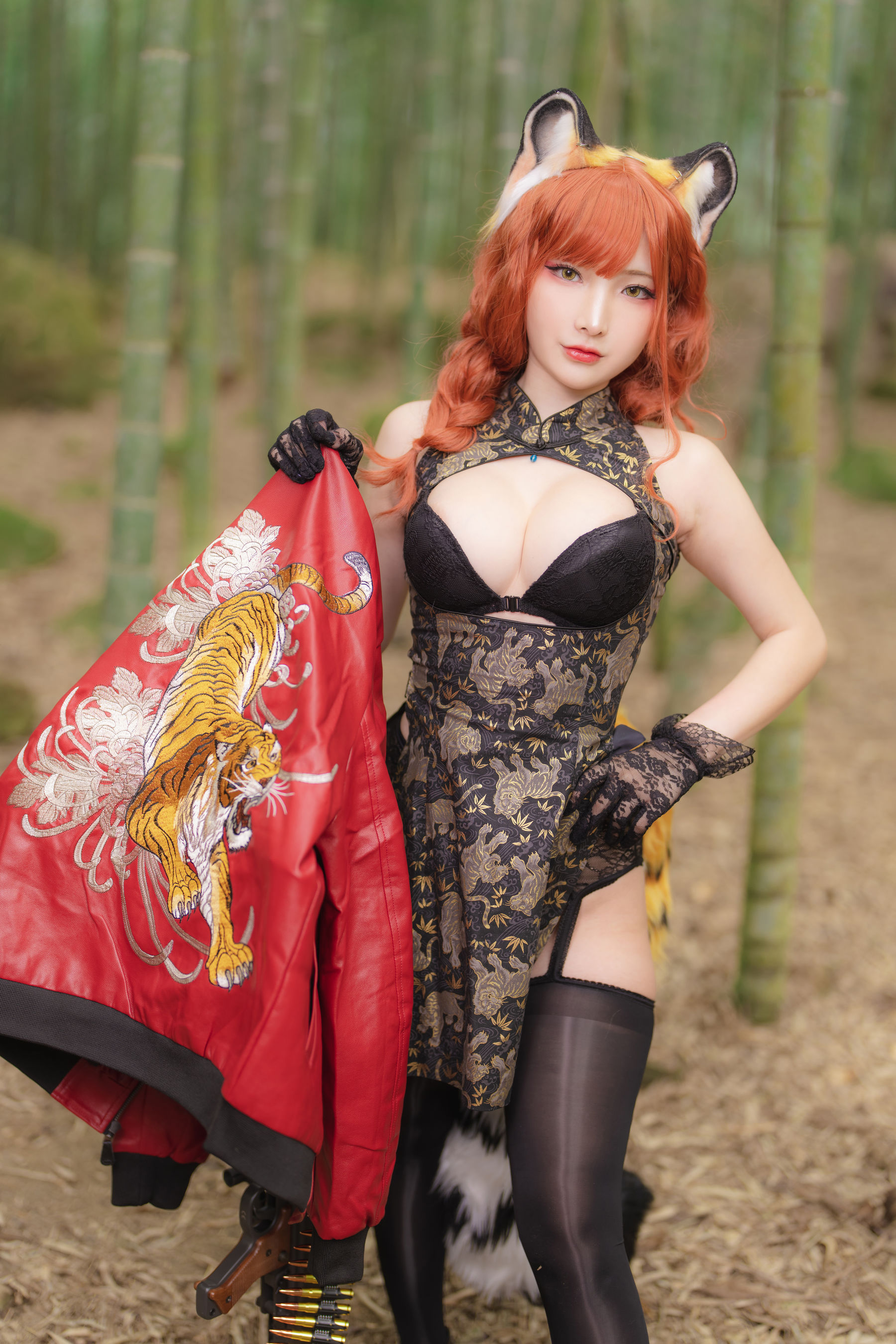 [Fantasy Factory] 小丁 Cosplay写真 - 2022.01 Tiger cheongsam