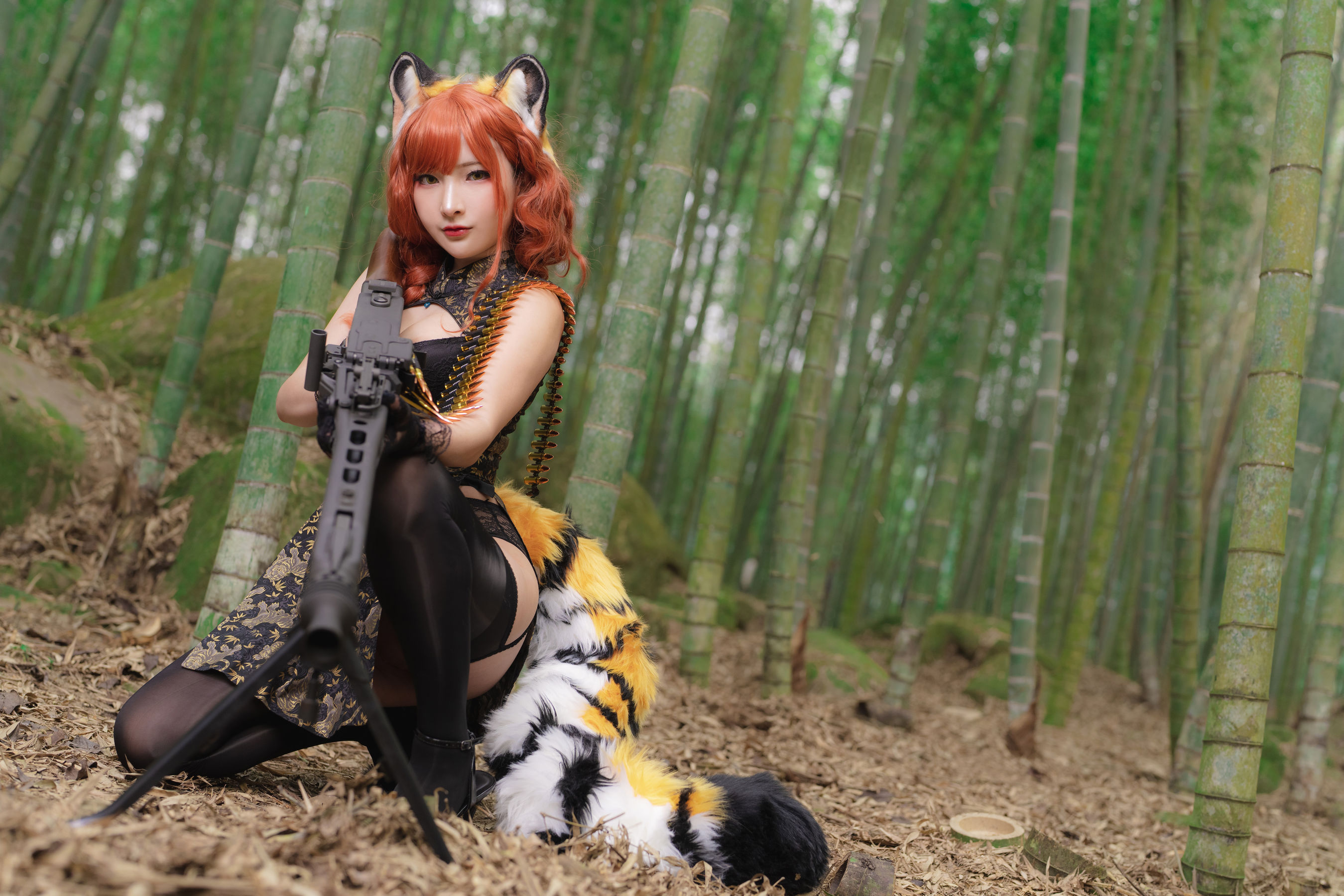 [Fantasy Factory] 小丁 Cosplay写真 - 2022.01 Tiger cheongsam