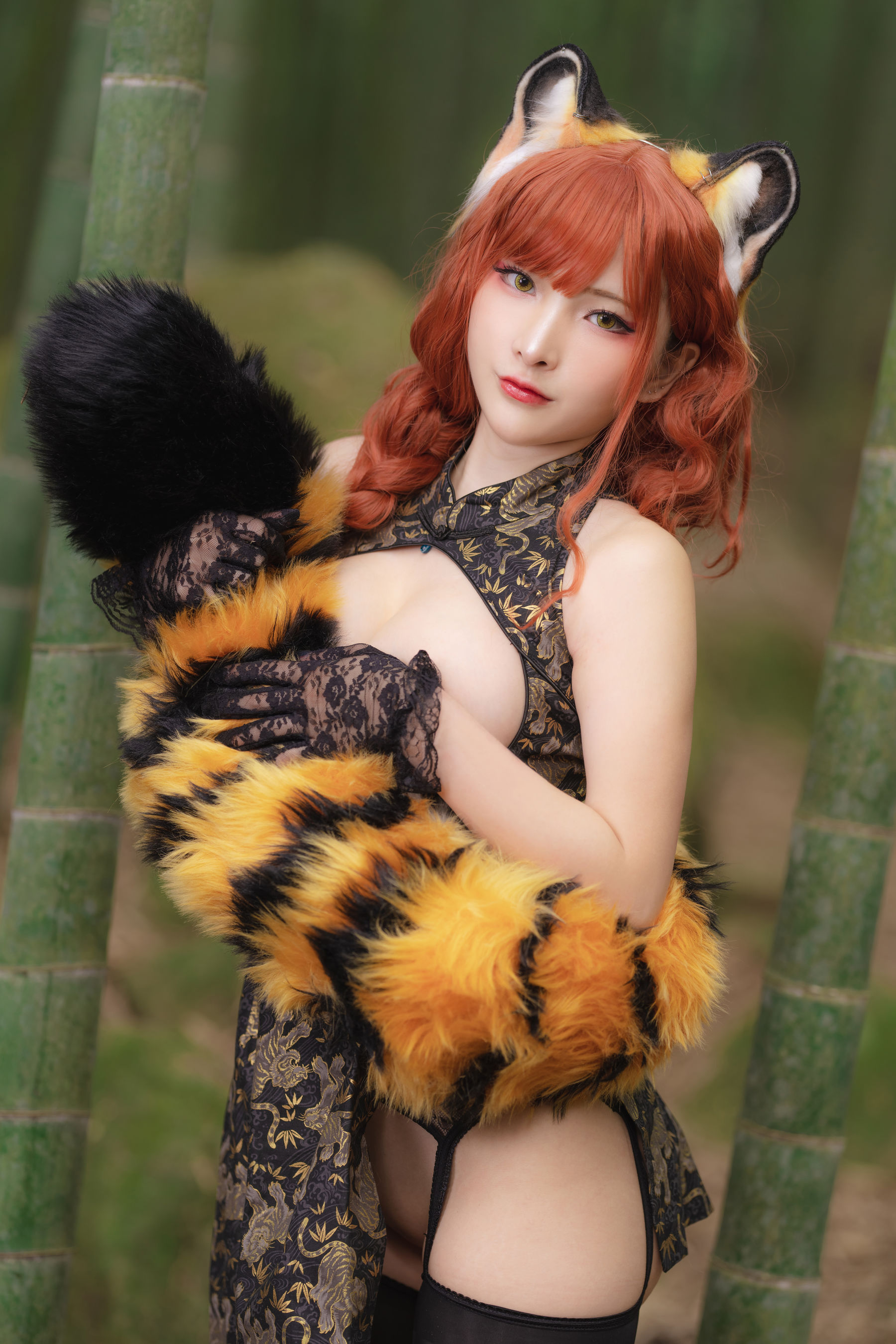 [Fantasy Factory] 小丁 Cosplay写真 - 2022.01 Tiger cheongsam