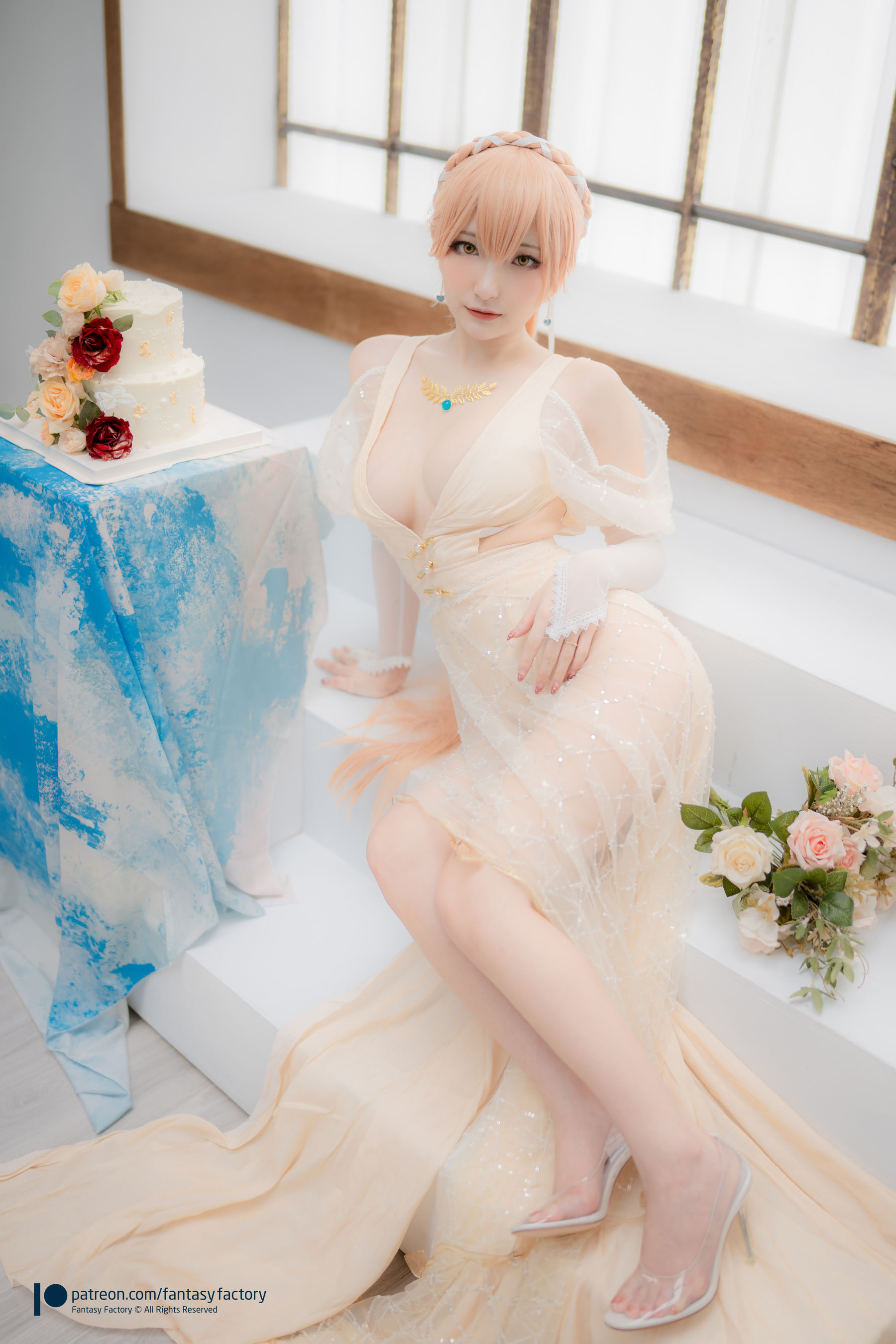 [Fantasy Factory] 小丁 Cosplay写真 - 2022.02 Ots-14 Wedding dress