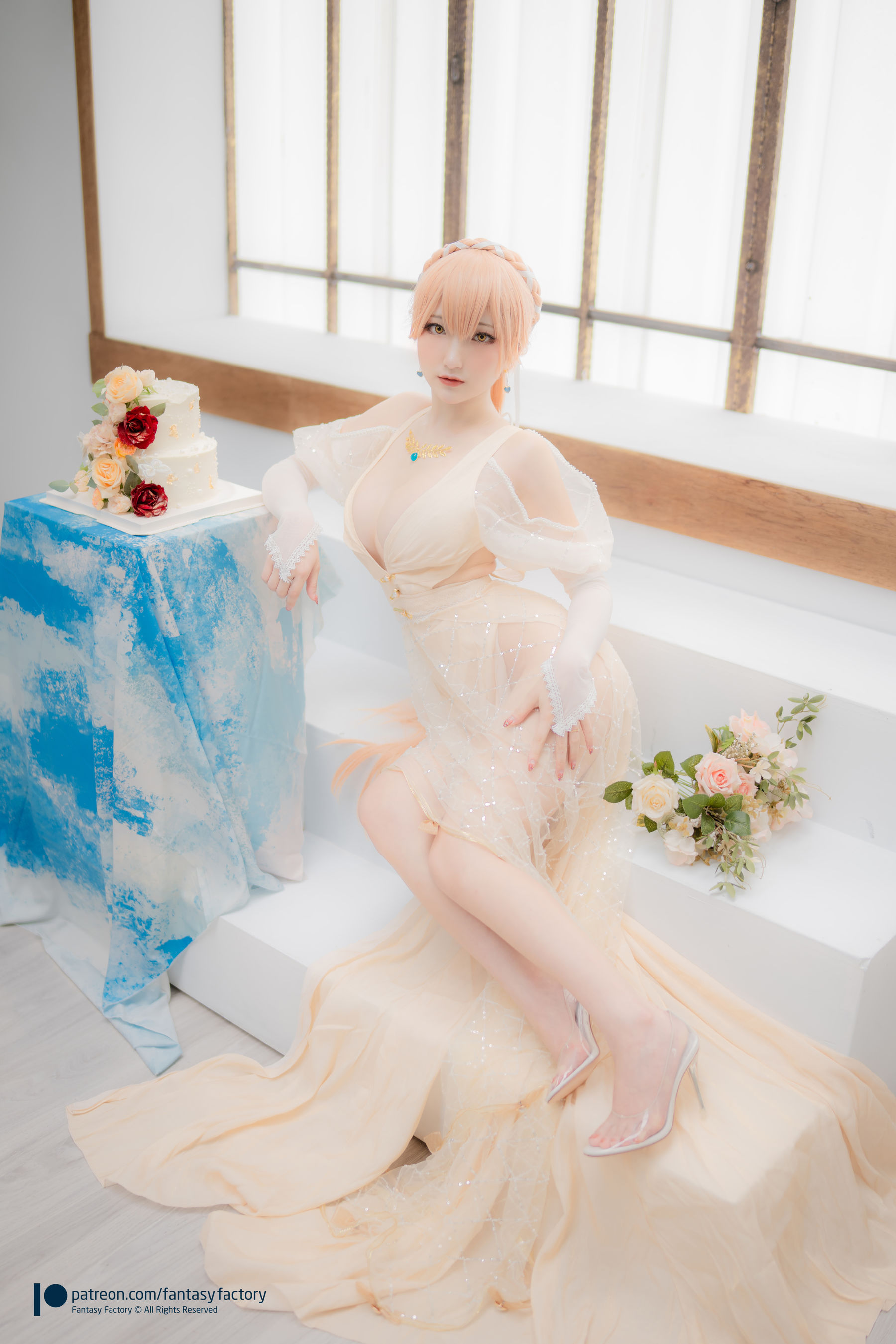 [Fantasy Factory] 小丁 Cosplay写真 - 2022.02 Ots-14 Wedding dress