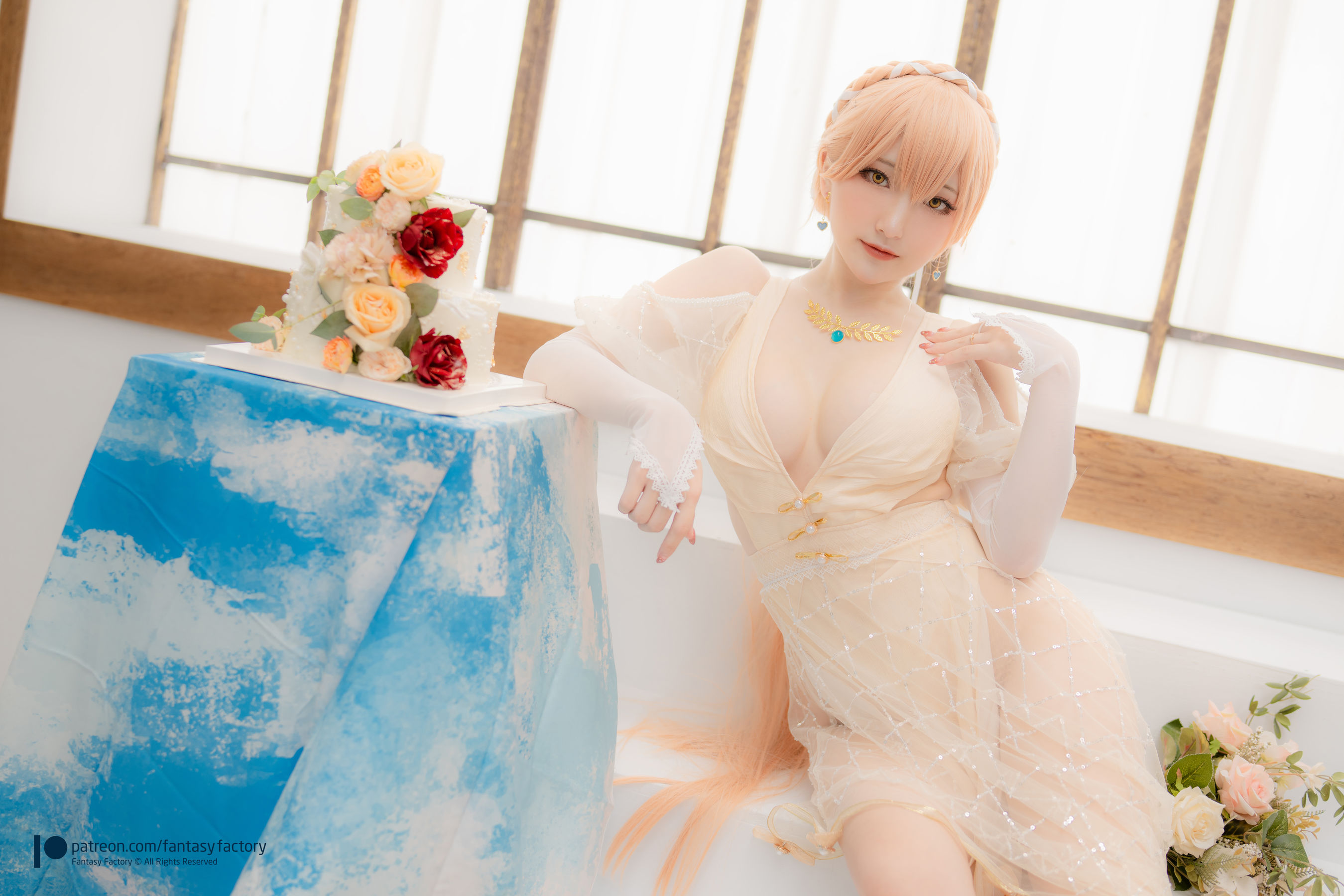 [Fantasy Factory] 小丁 Cosplay写真 - 2022.02 Ots-14 Wedding dress