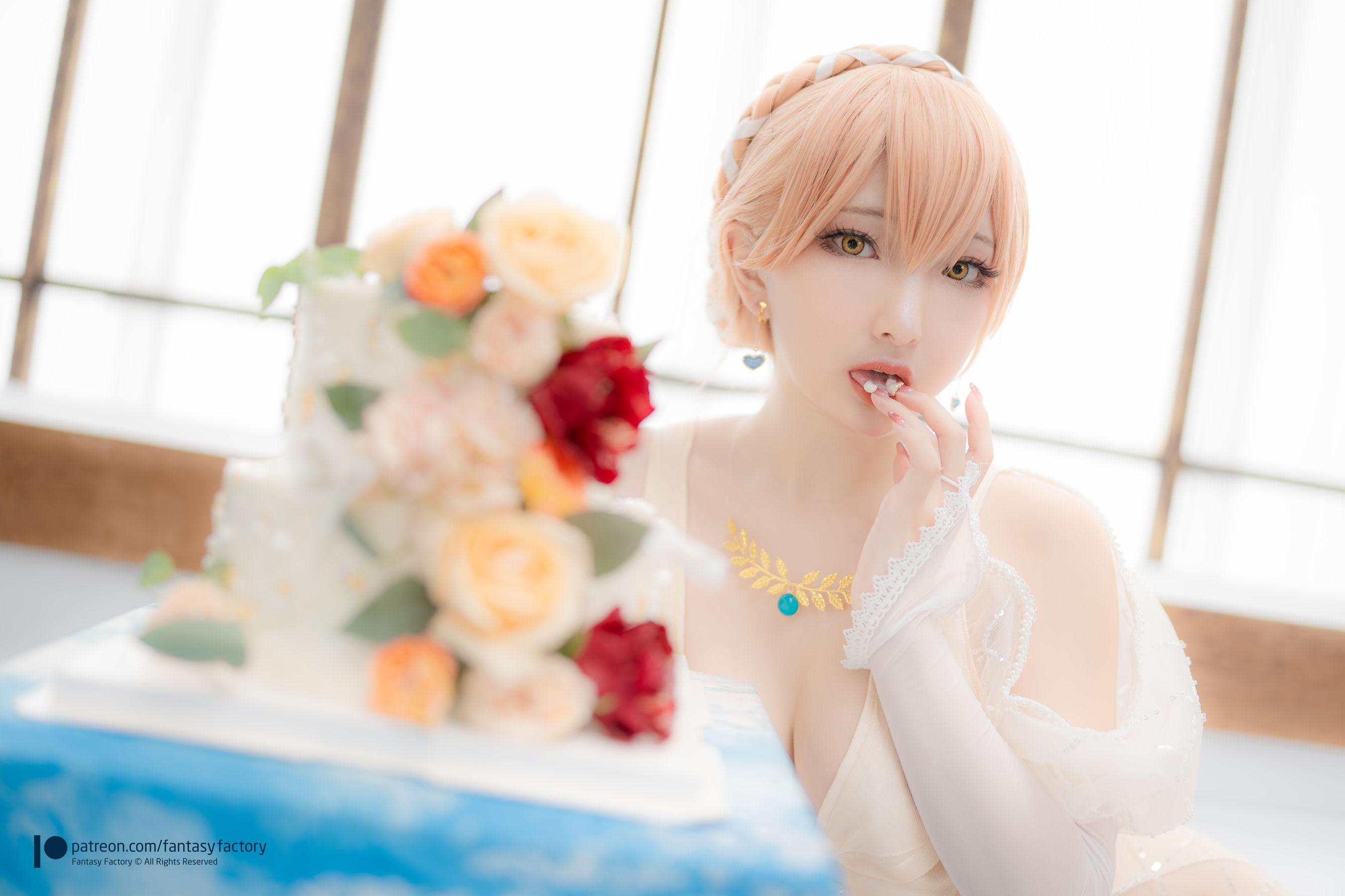 [Fantasy Factory] 小丁 Cosplay写真 - 2022.02 Ots-14 Wedding dress