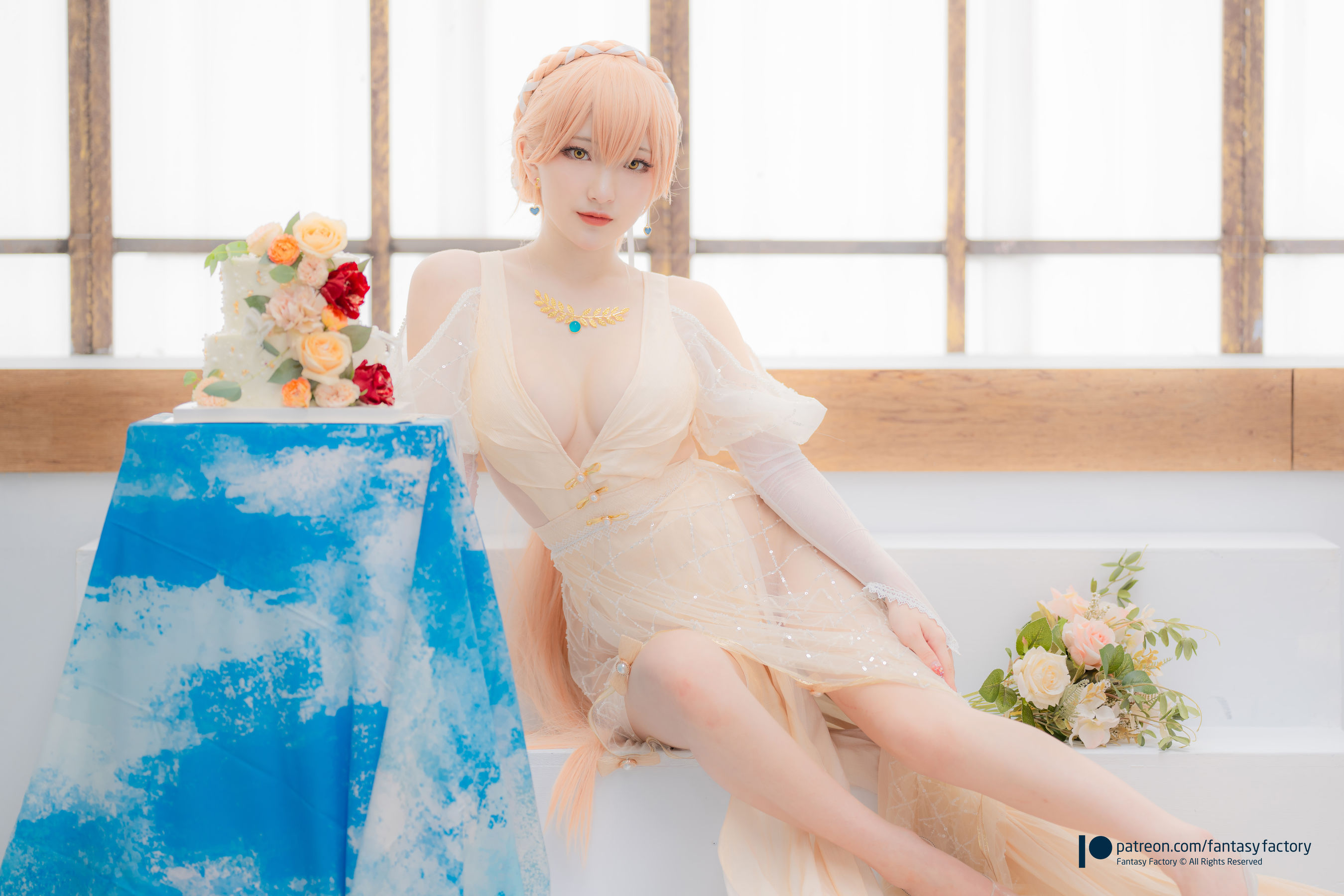 [Fantasy Factory] 小丁 Cosplay写真 - 2022.02 Ots-14 Wedding dress
