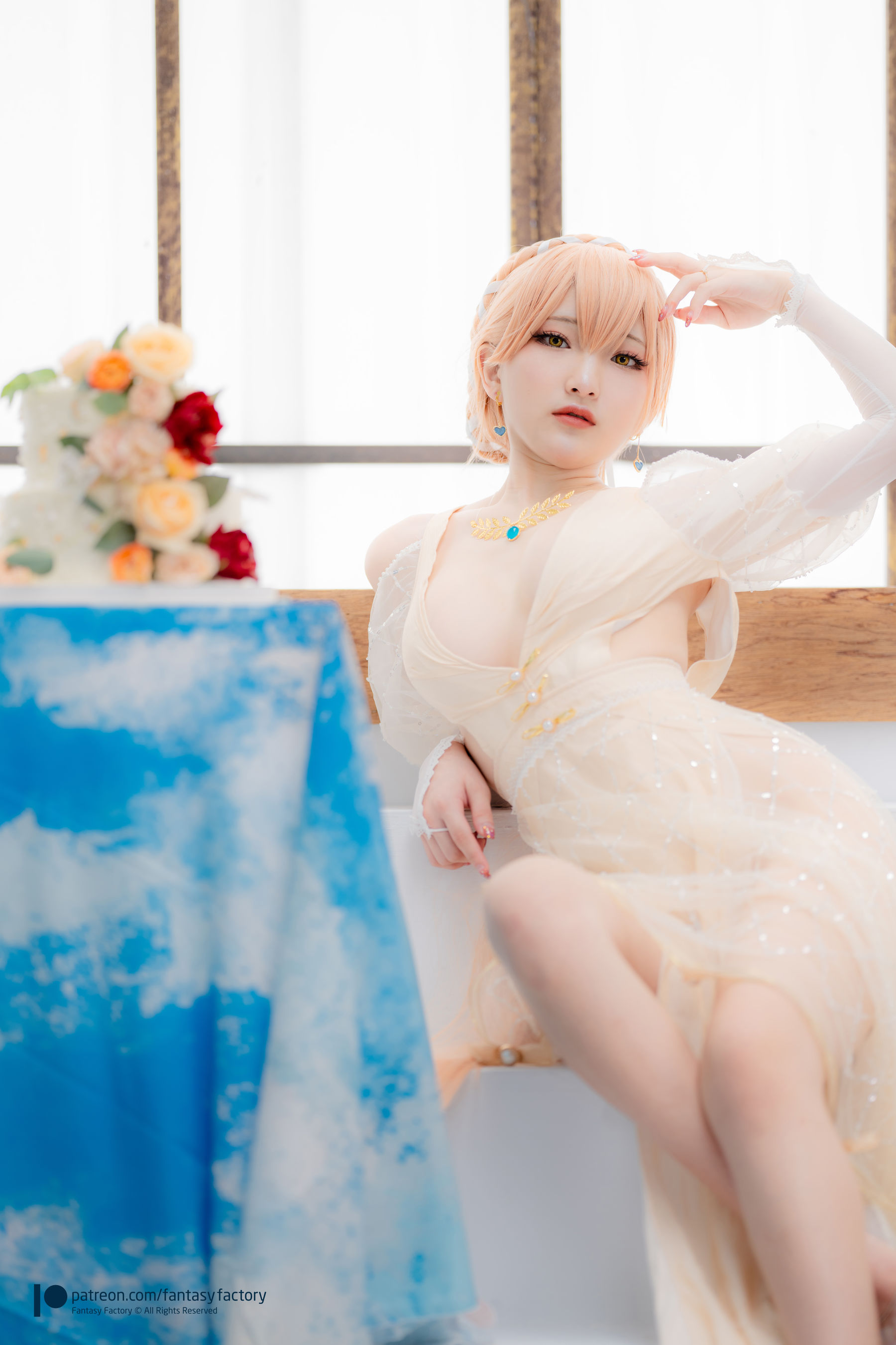 [Fantasy Factory] 小丁 Cosplay写真 - 2022.02 Ots-14 Wedding dress