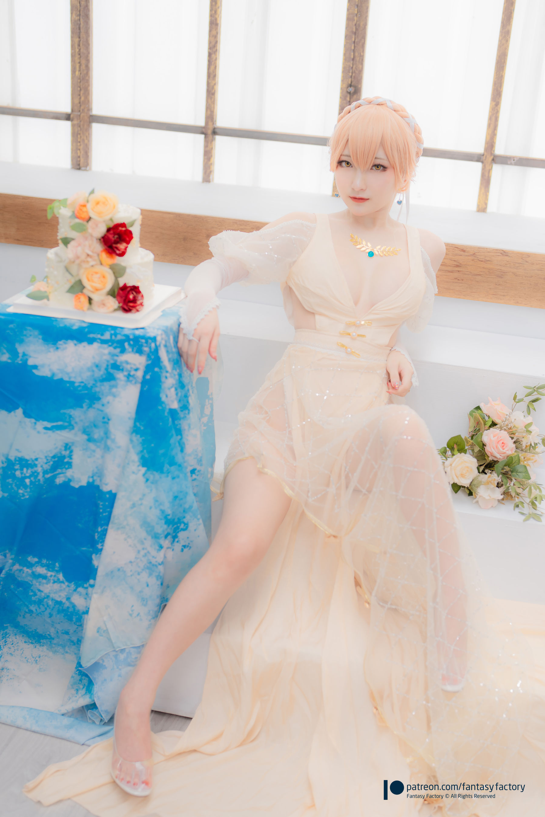 [Fantasy Factory] 小丁 Cosplay写真 - 2022.02 Ots-14 Wedding dress