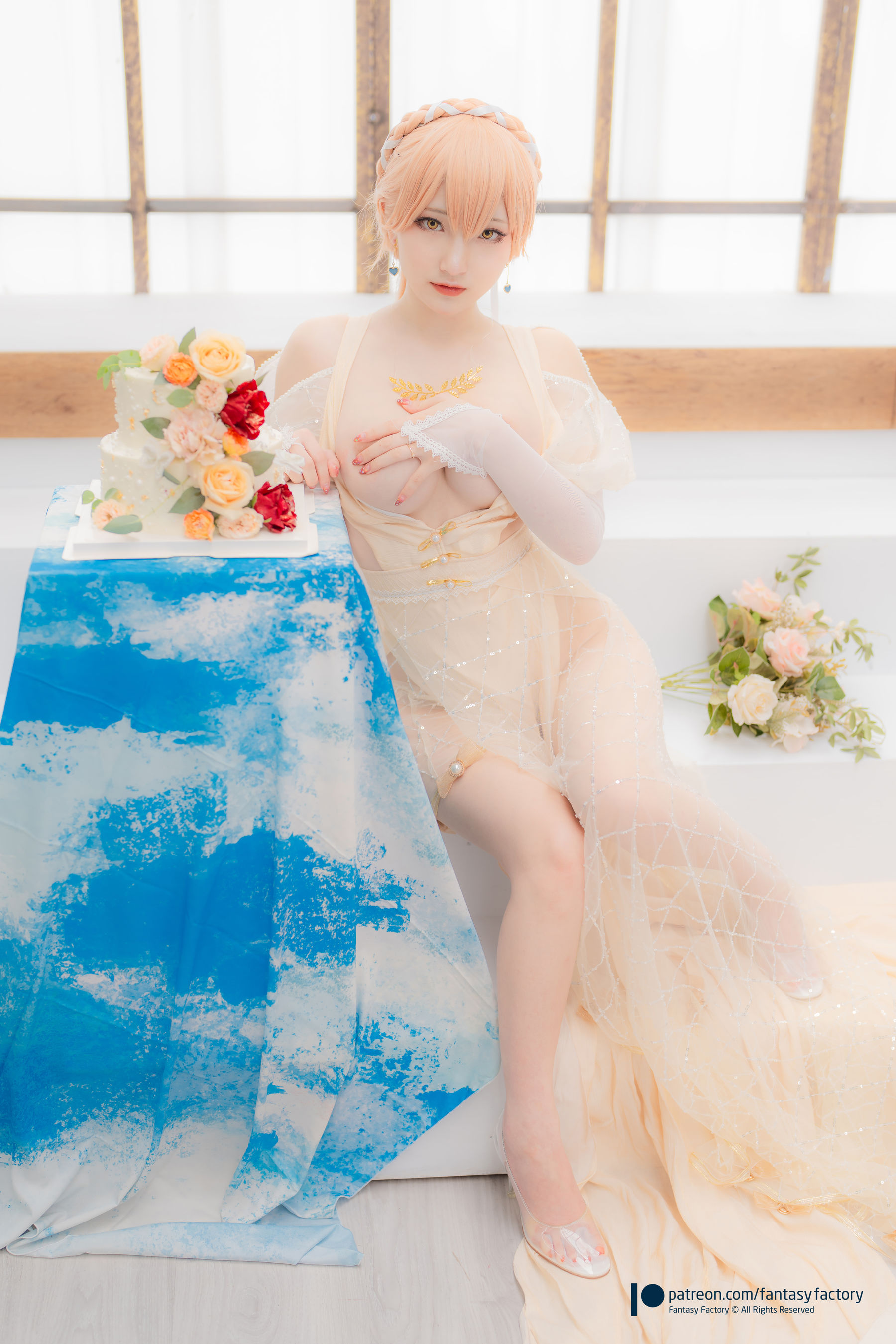 [Fantasy Factory] 小丁 Cosplay写真 - 2022.02 Ots-14 Wedding dress