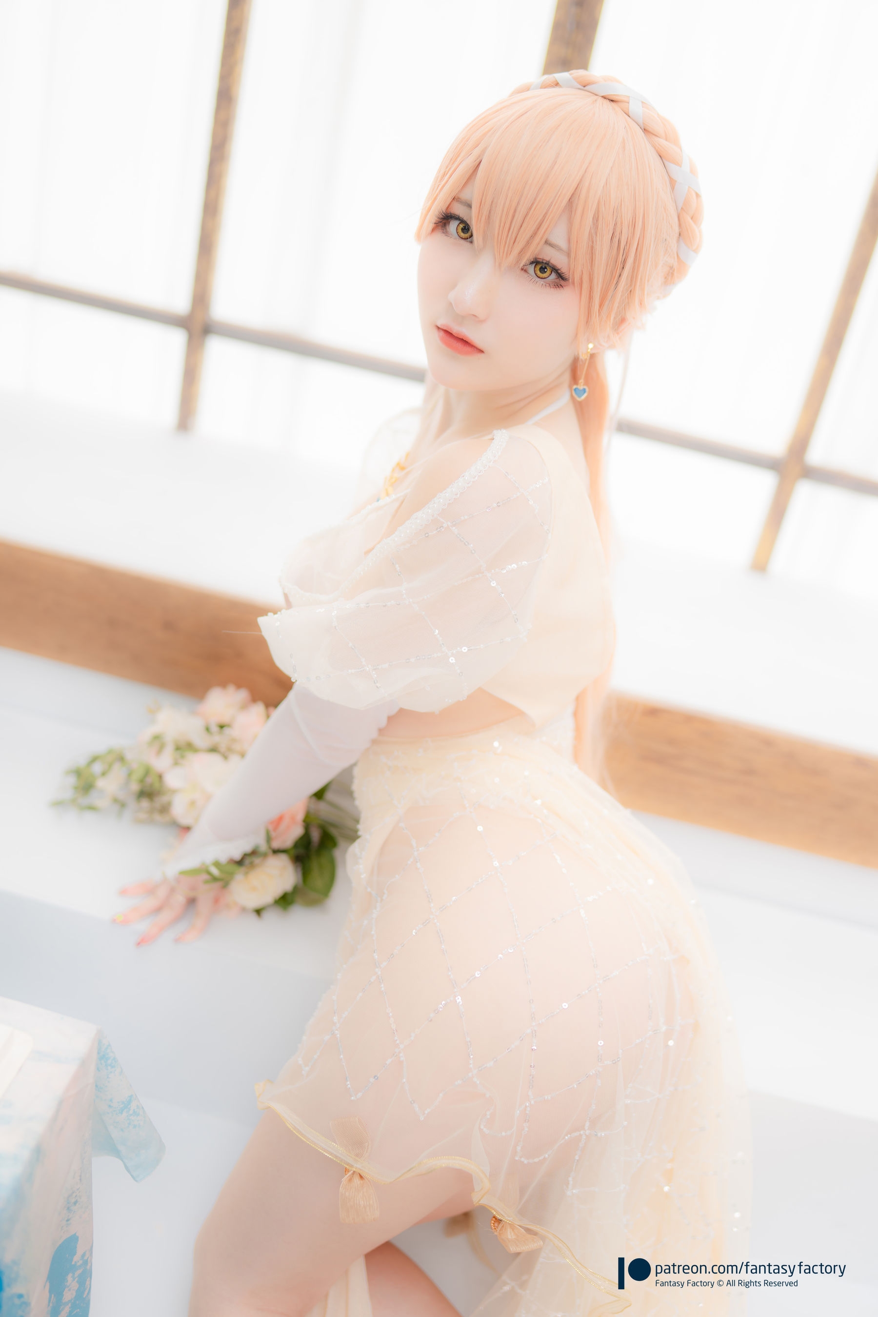 [Fantasy Factory] 小丁 Cosplay写真 - 2022.02 Ots-14 Wedding dress