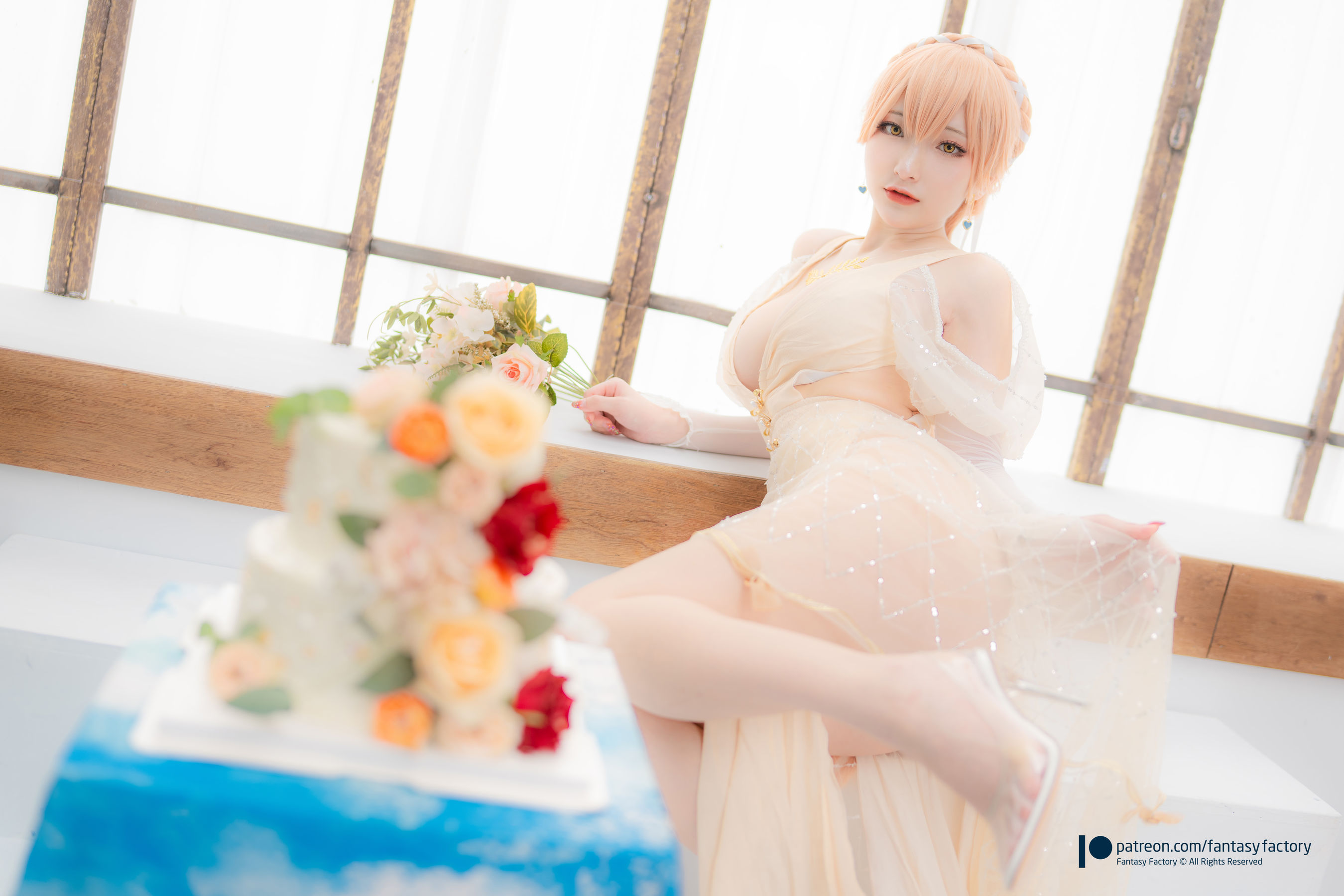 [Fantasy Factory] 小丁 Cosplay写真 - 2022.02 Ots-14 Wedding dress