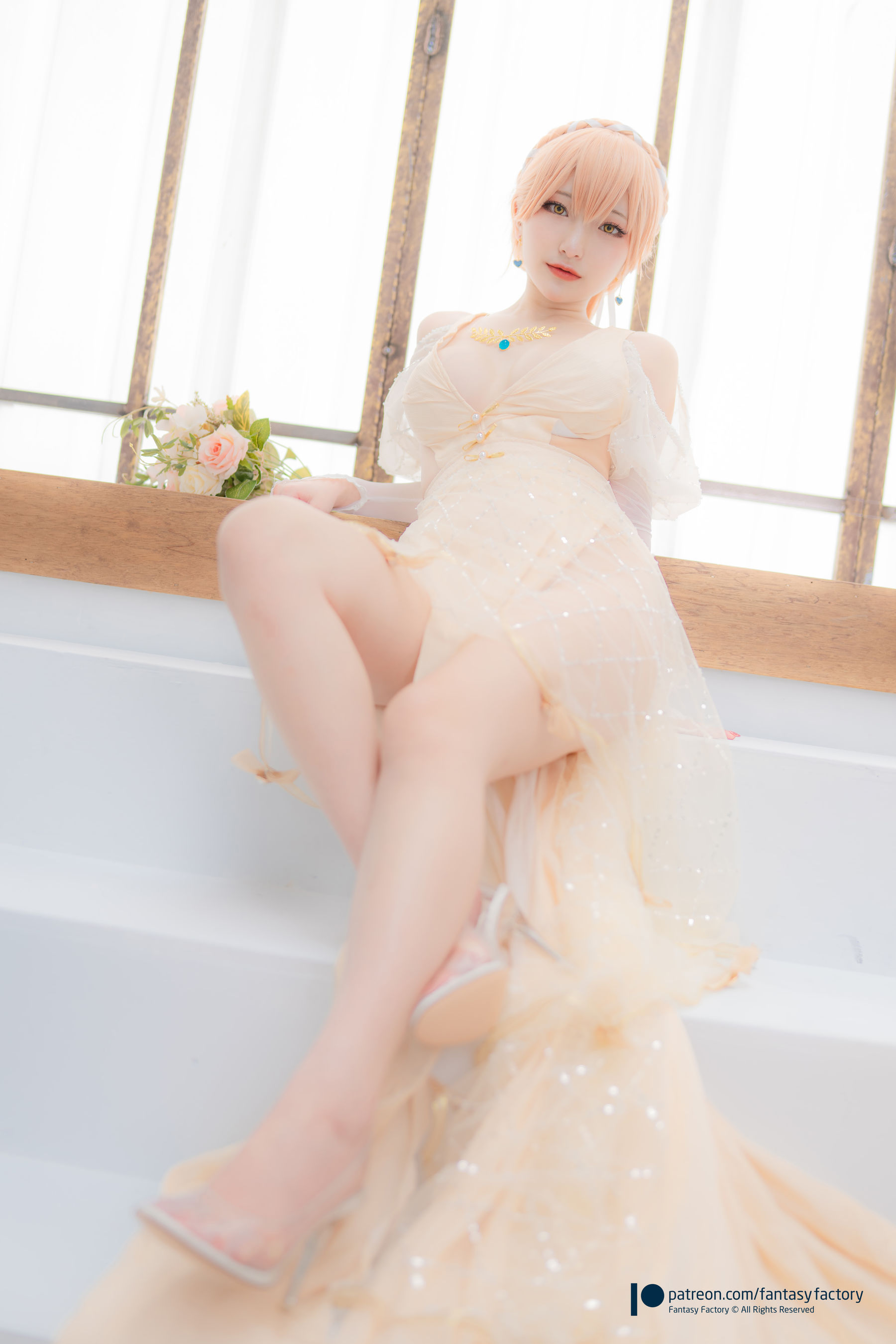 [Fantasy Factory] 小丁 Cosplay写真 - 2022.02 Ots-14 Wedding dress