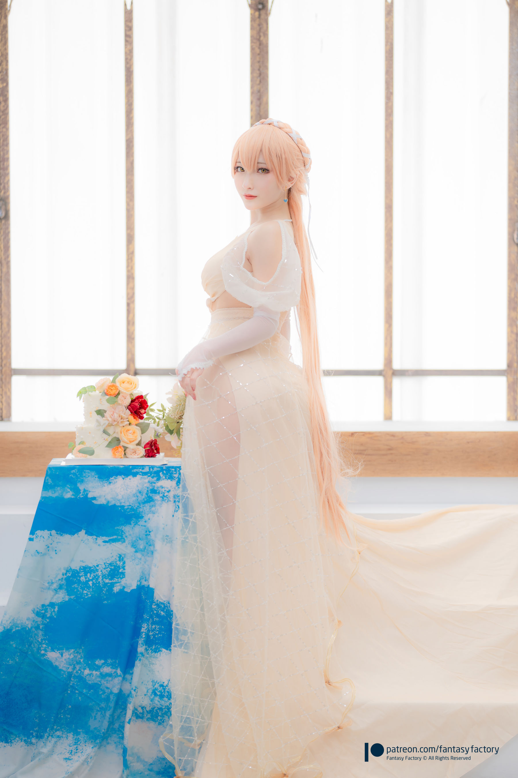 [Fantasy Factory] 小丁 Cosplay写真 - 2022.02 Ots-14 Wedding dress