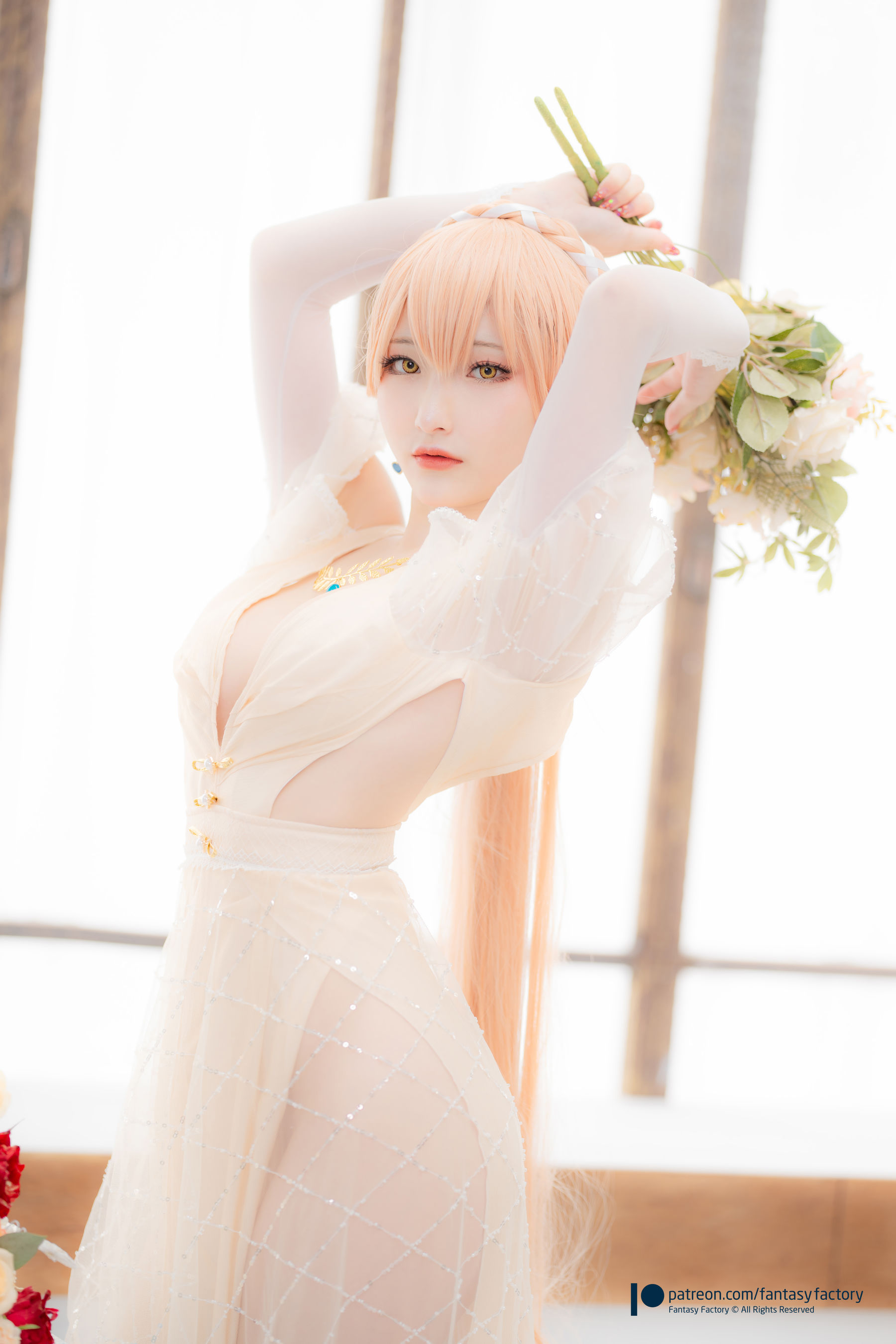 [Fantasy Factory] 小丁 Cosplay写真 - 2022.02 Ots-14 Wedding dress