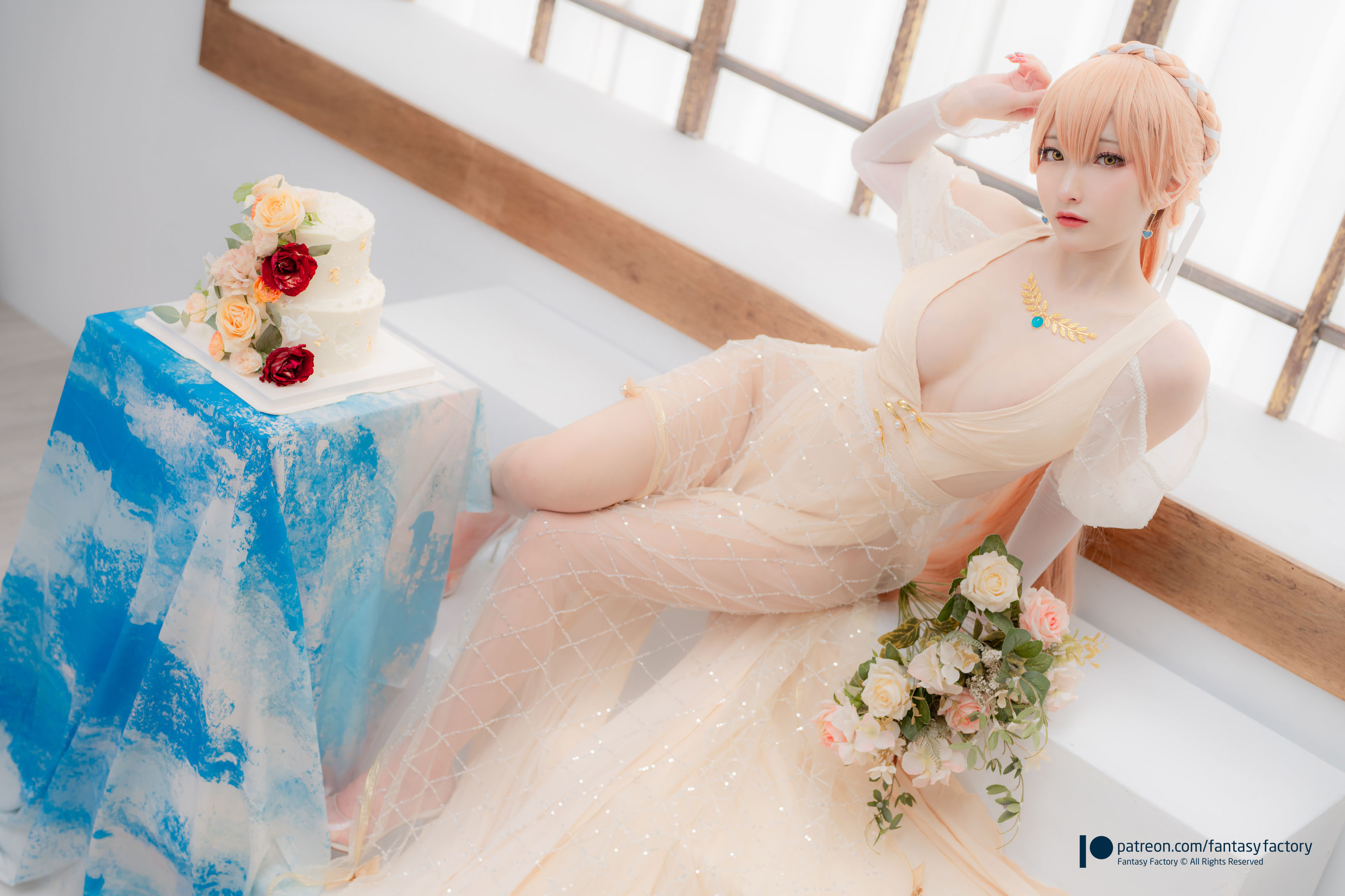 [Fantasy Factory] 小丁 Cosplay写真 - 2022.02 Ots-14 Wedding dress