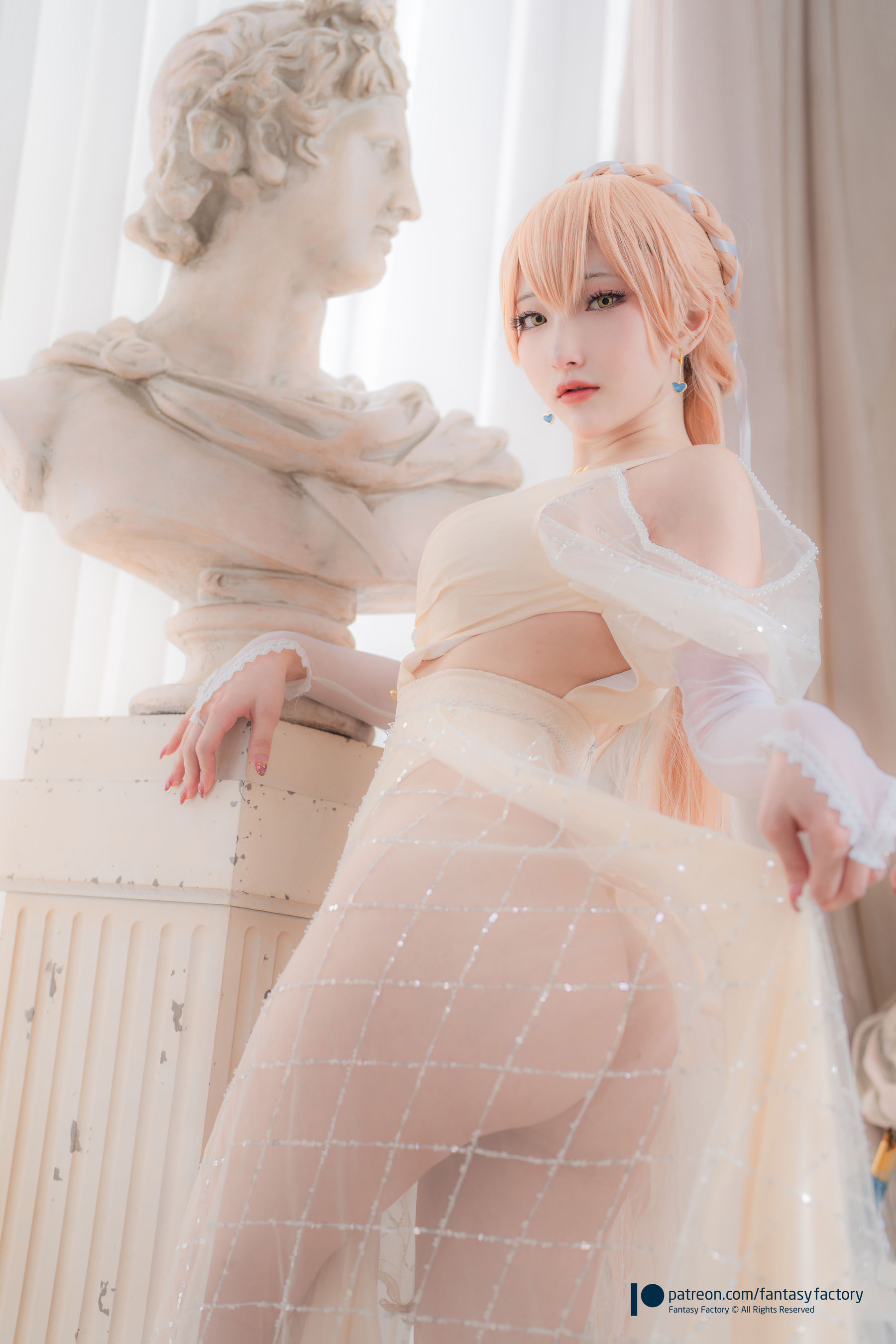 [Fantasy Factory] 小丁 Cosplay写真 - 2022.02 Ots-14 Wedding dress