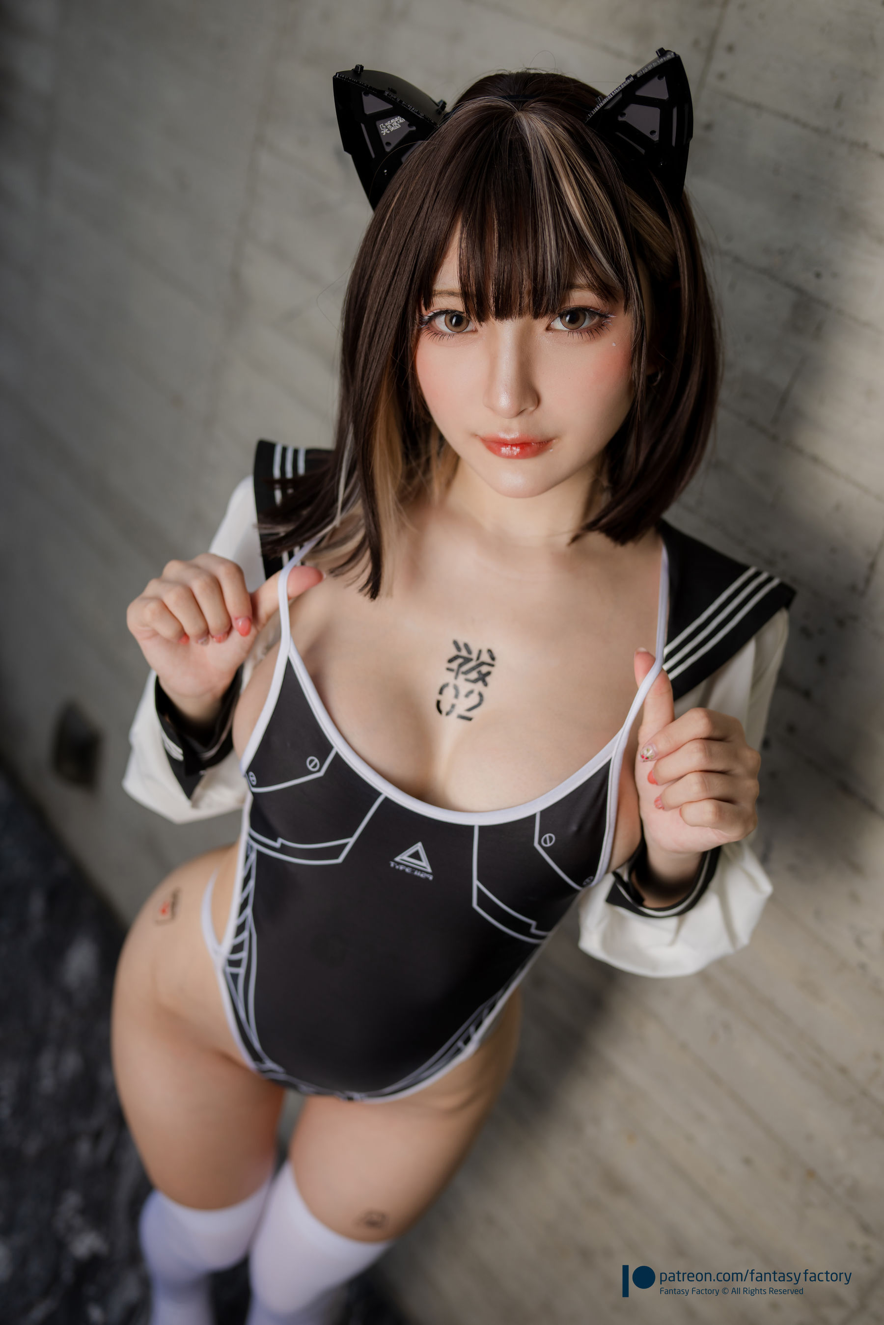 [Fantasy Factory] 小丁 Cosplay写真 - 2022.02 Sailor suit athletic swimsuit