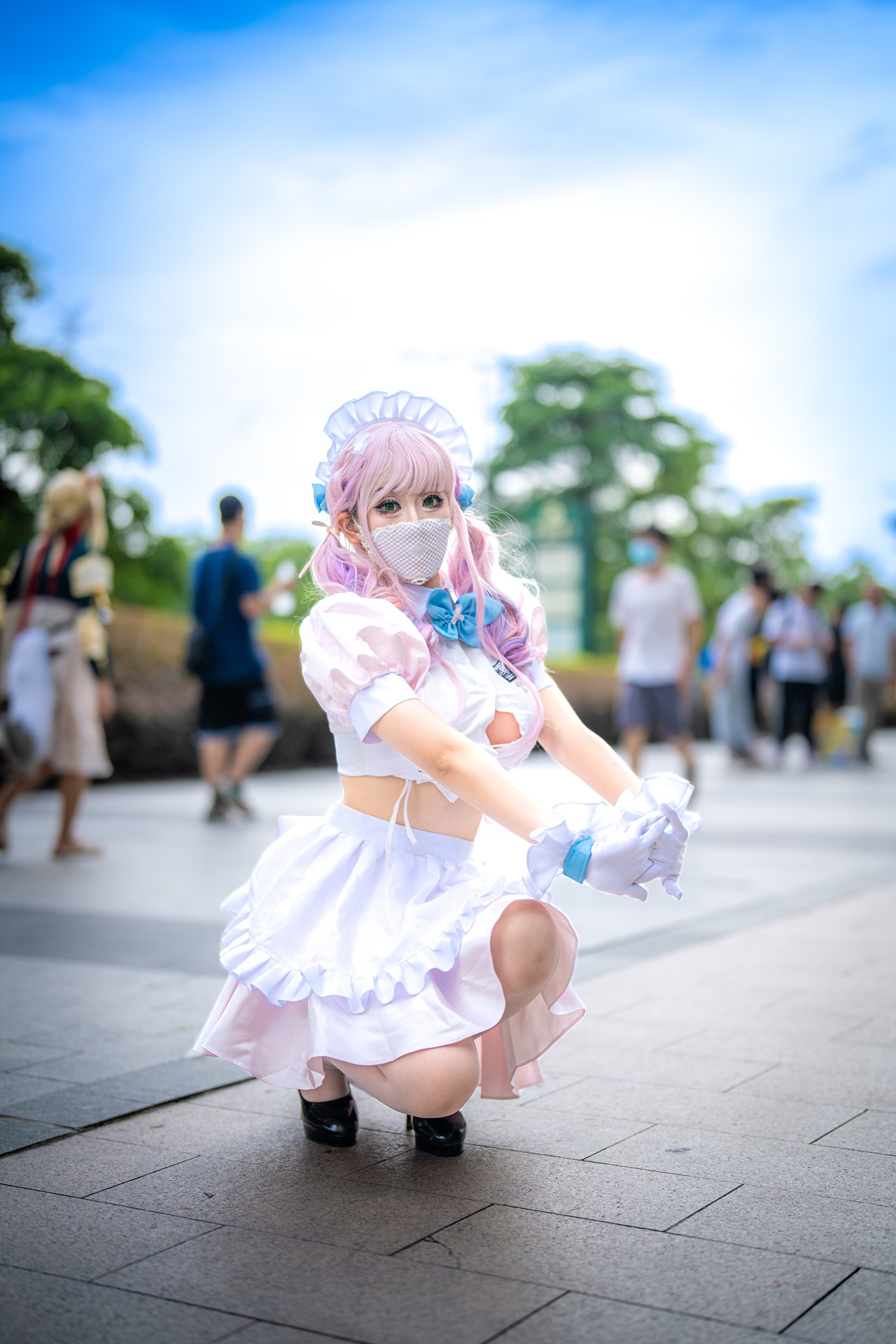 茶籽ccz, ヌード写真集 「D座女仆色色」 Set.01