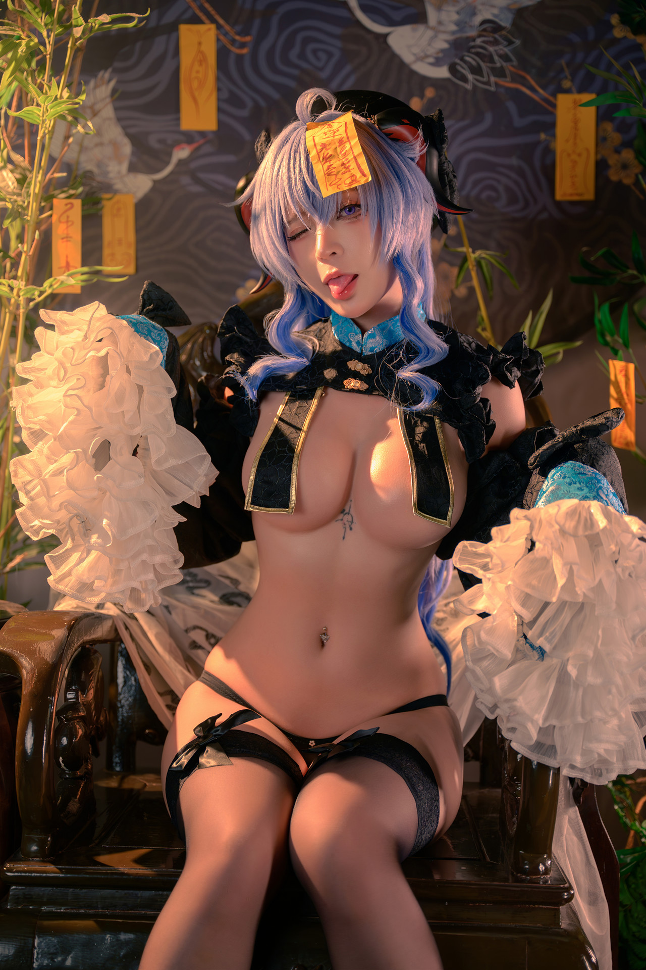 Cosplay Umeko.J – Ganyu Jiangshi Set.01