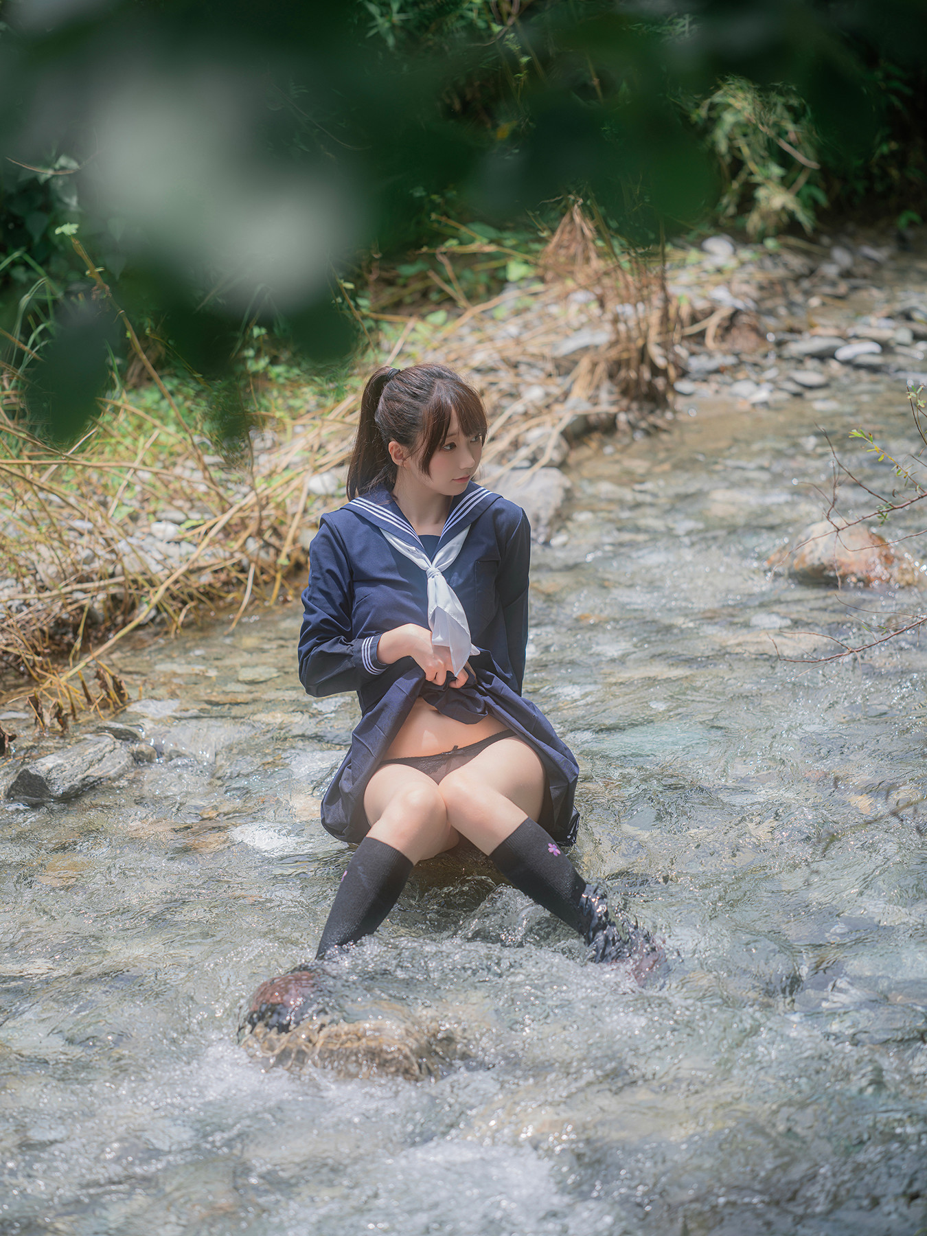 Cosplay Nagisa魔物喵 – 川で水遊び Set.02