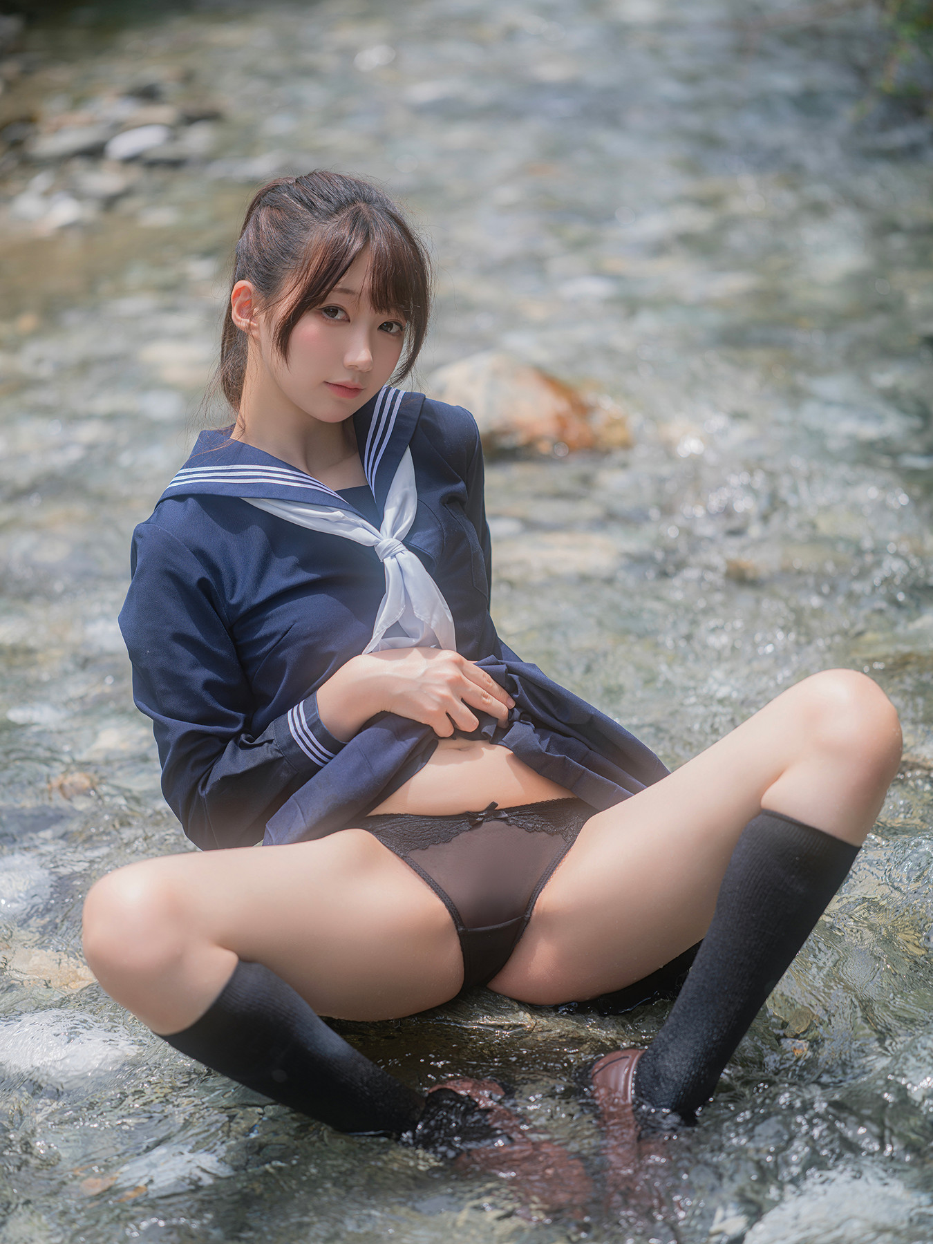 Cosplay Nagisa魔物喵 – 川で水遊び Set.02