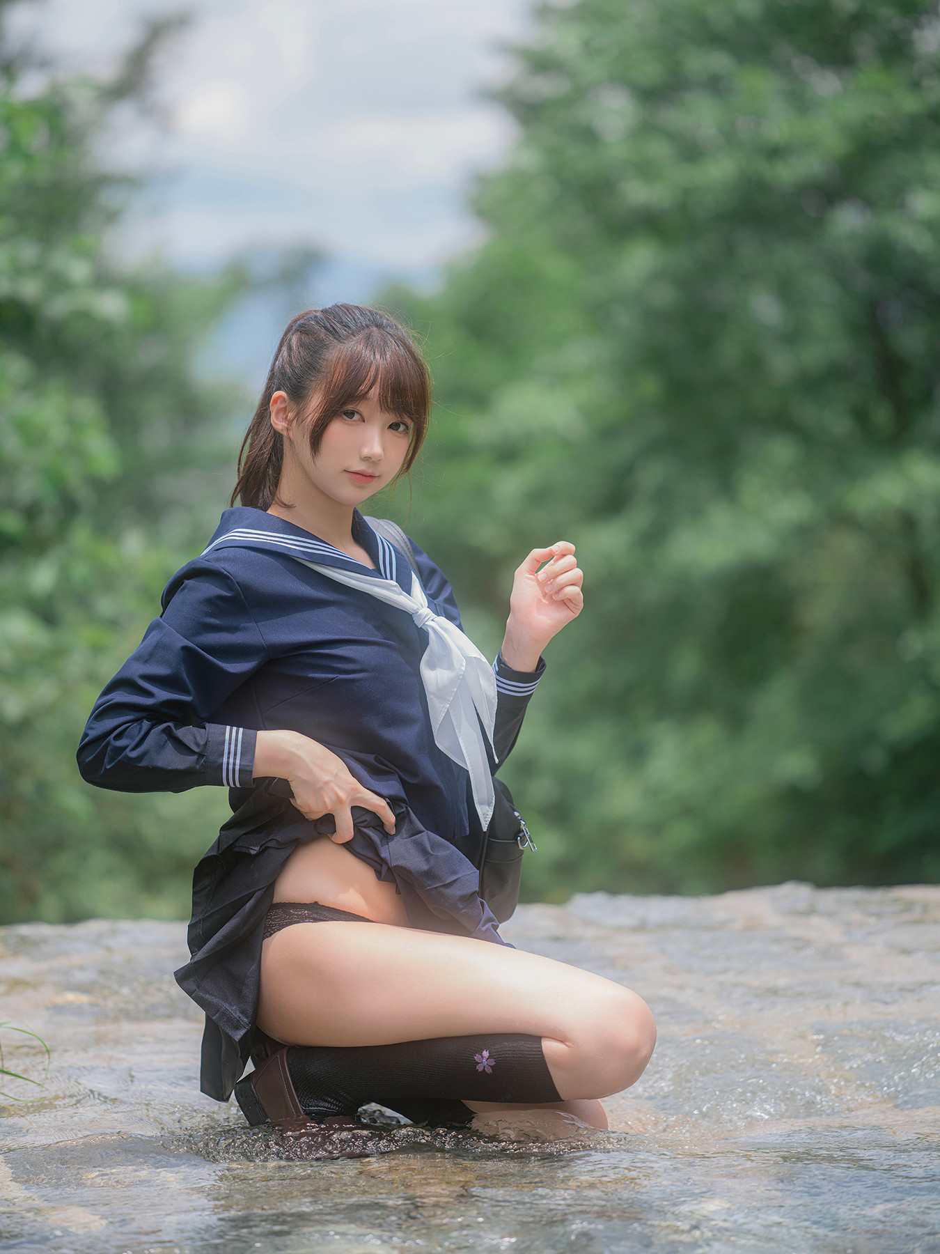 Cosplay Nagisa魔物喵 – 川で水遊び Set.02