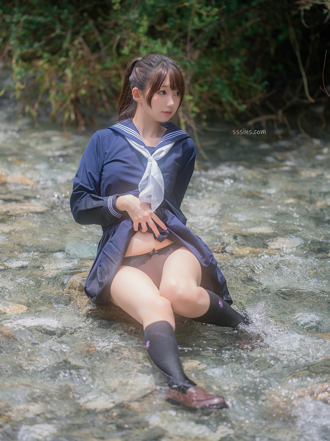 Cosplay Nagisa魔物喵 – 川で水遊び Set.02