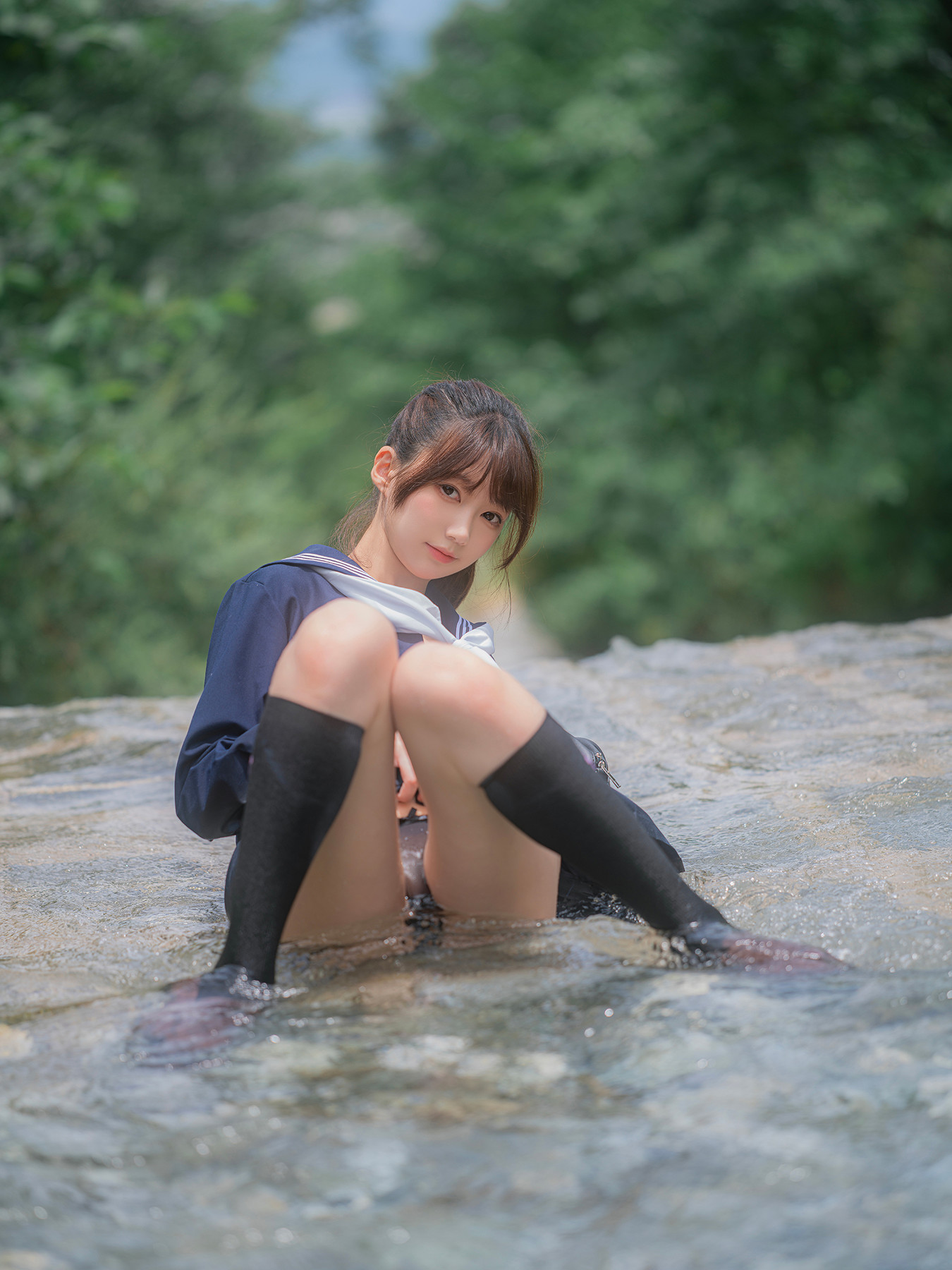 Cosplay Nagisa魔物喵 – 川で水遊び Set.02