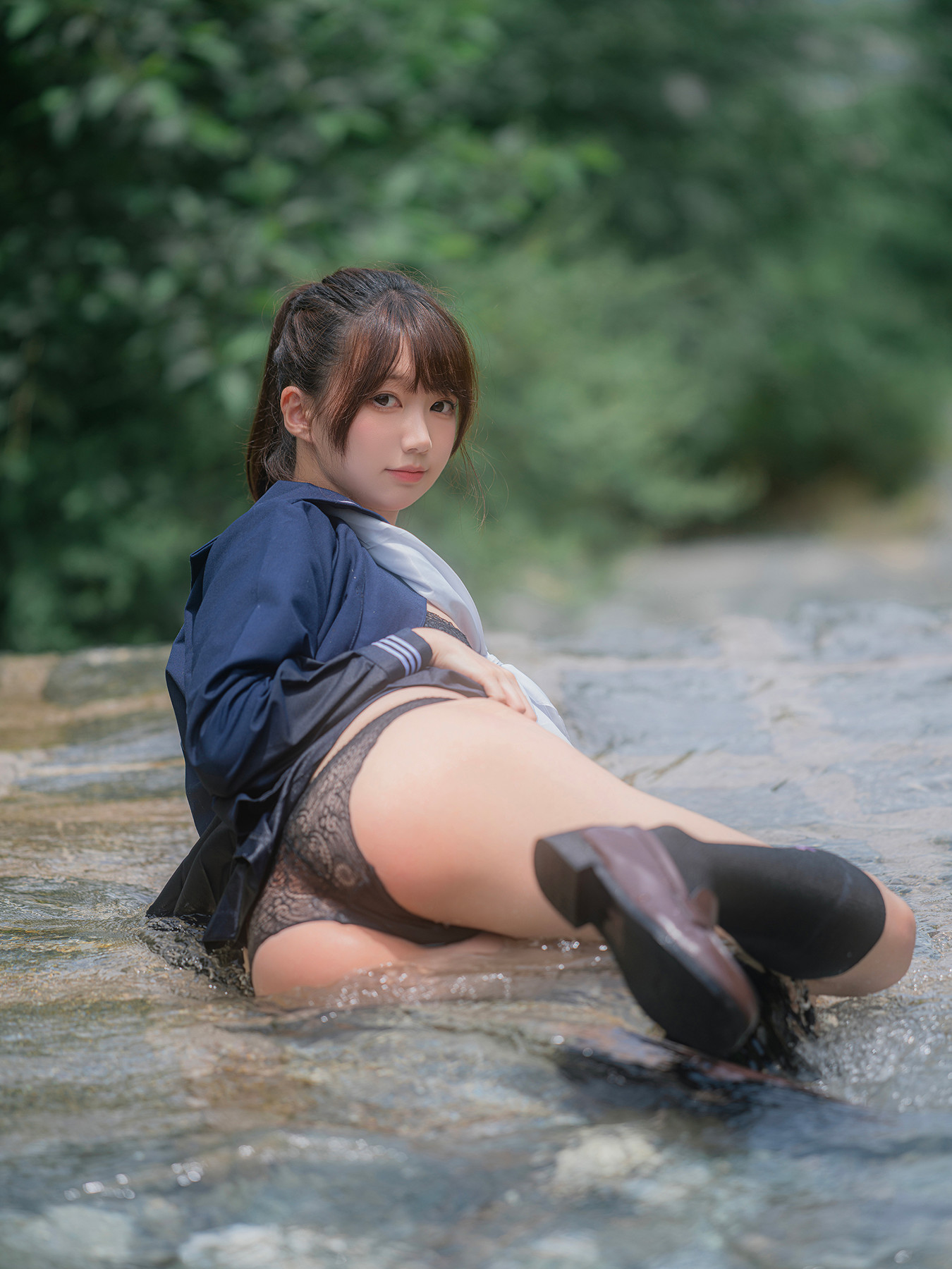 Cosplay Nagisa魔物喵 – 川で水遊び Set.02