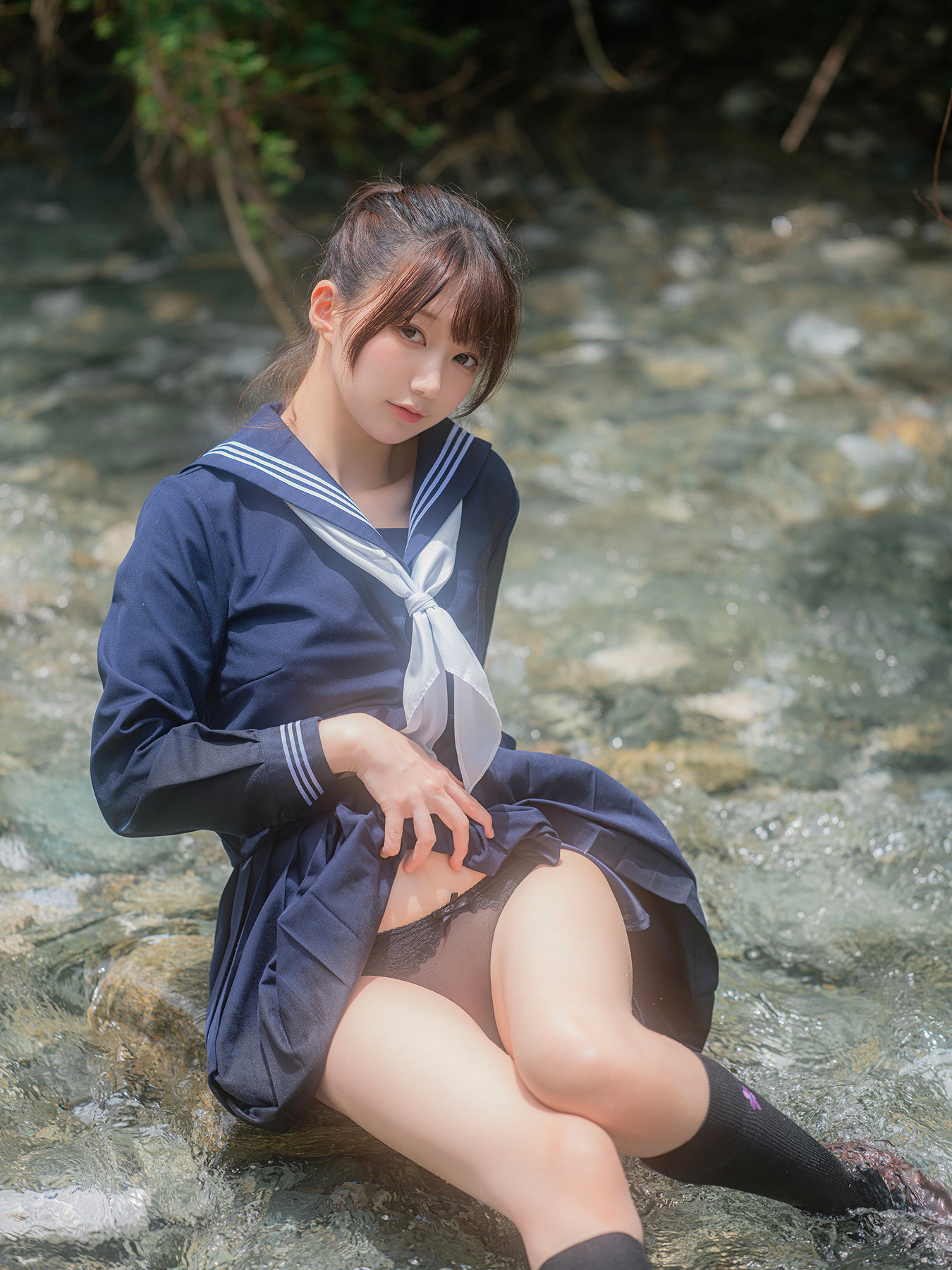 Cosplay Nagisa魔物喵 – 川で水遊び Set.02