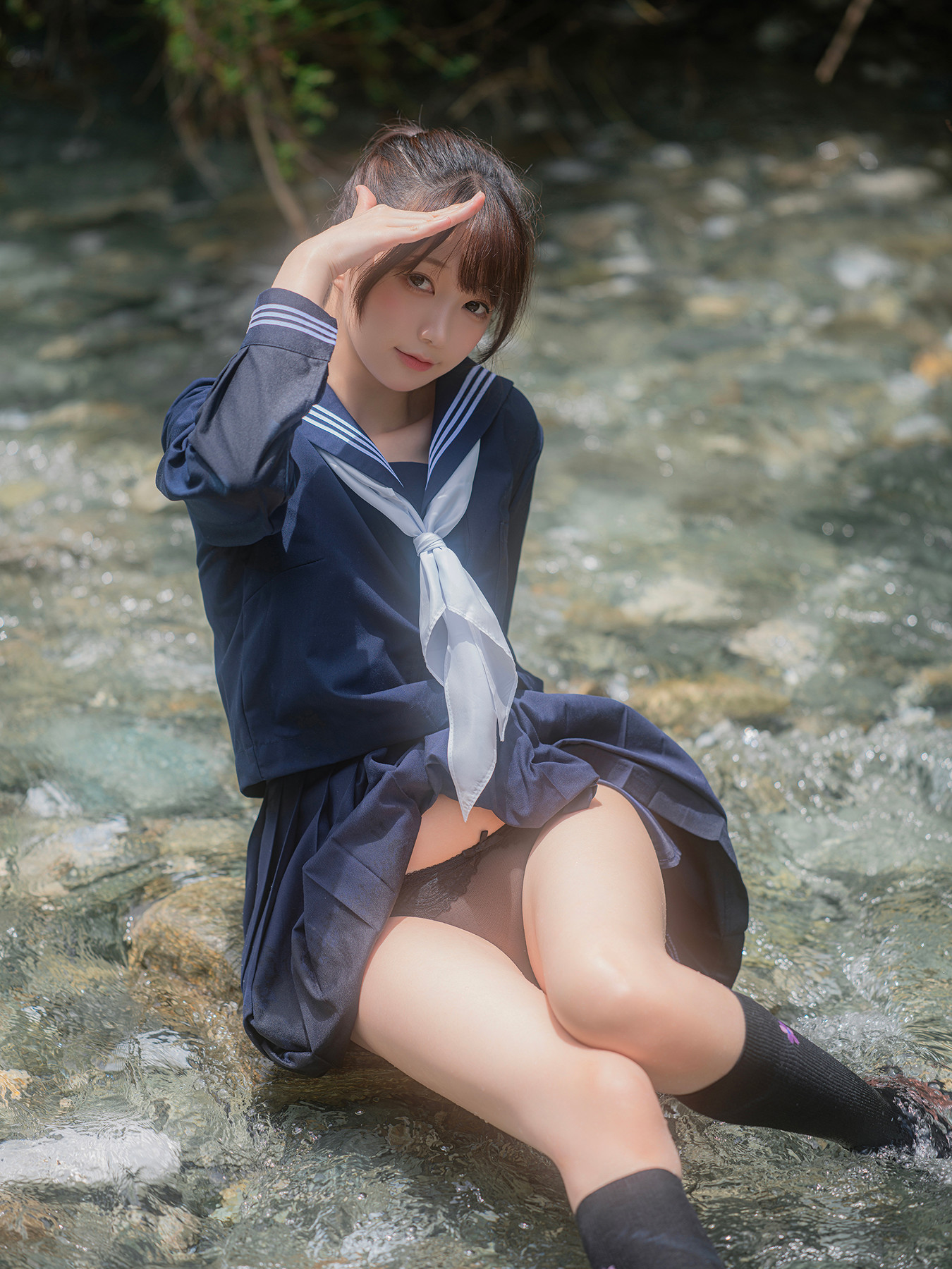 Cosplay Nagisa魔物喵 – 川で水遊び Set.02