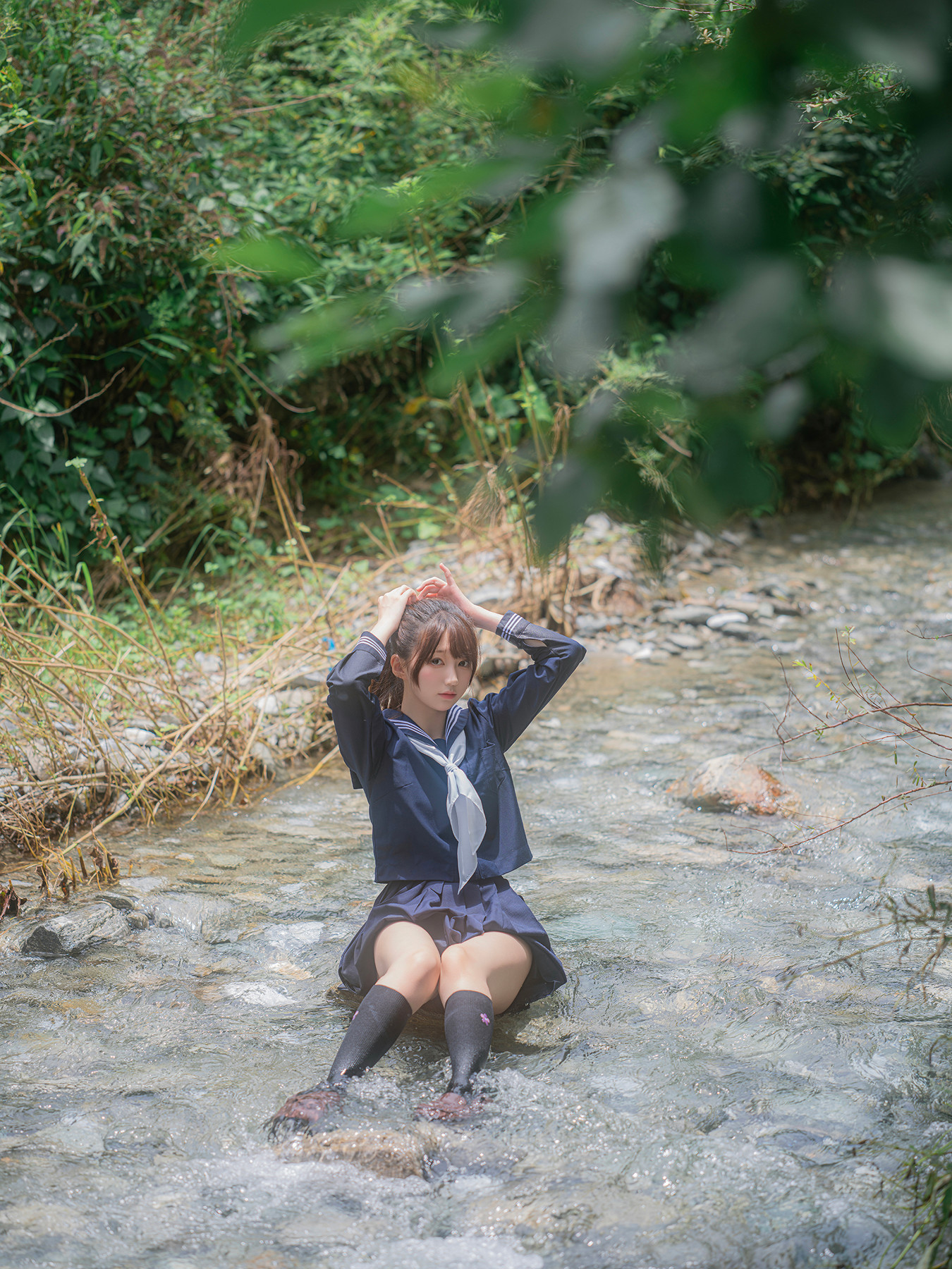 Cosplay Nagisa魔物喵 – 川で水遊び Set.02
