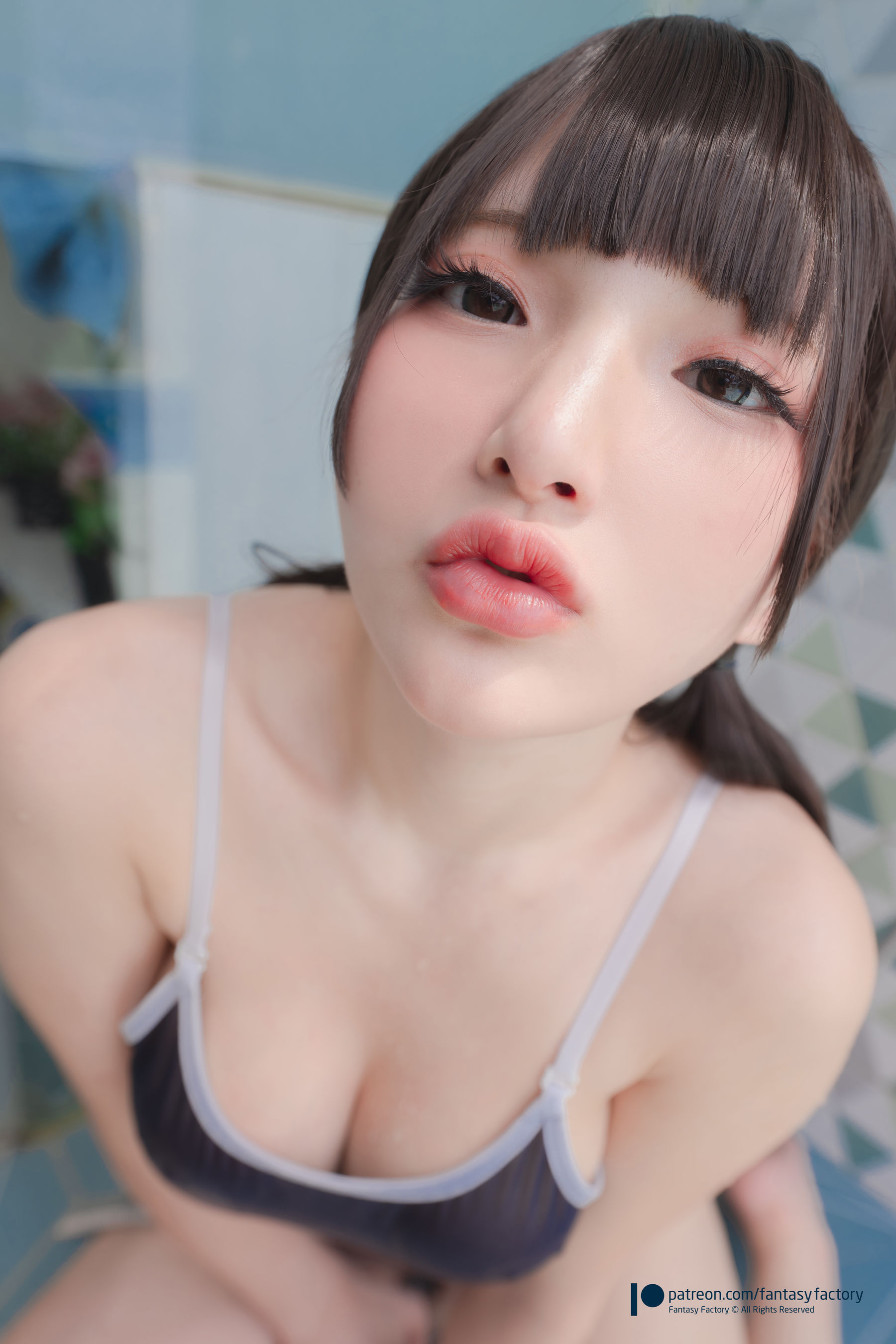 [Fantasy Factory] 小丁 Cosplay写真 - 2022.01 transparent school swimsuit