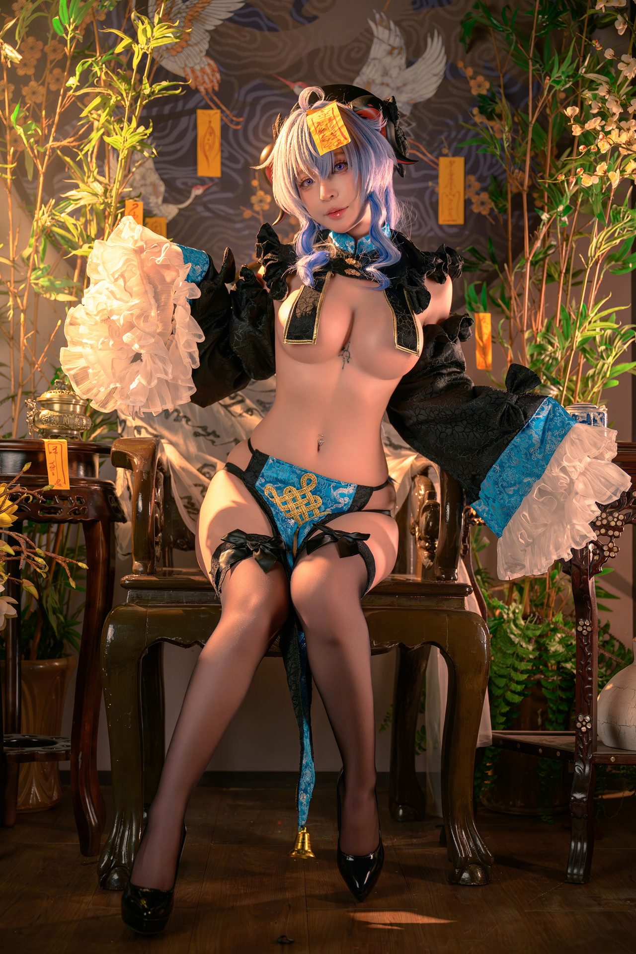 Cosplay Umeko.J – Ganyu Jiangshi Set.02