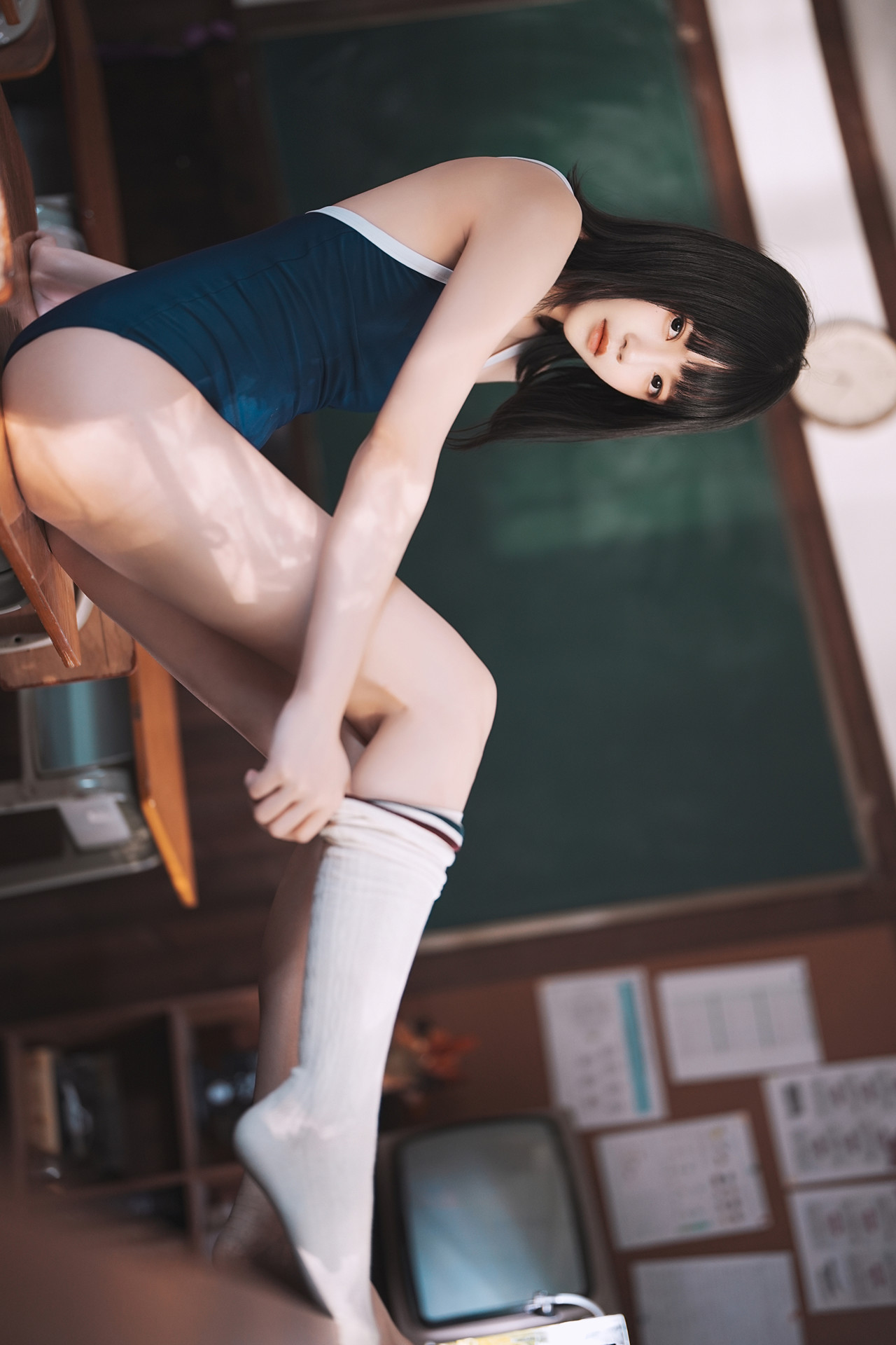 Cosplay 桜桃喵 – 教室死库水