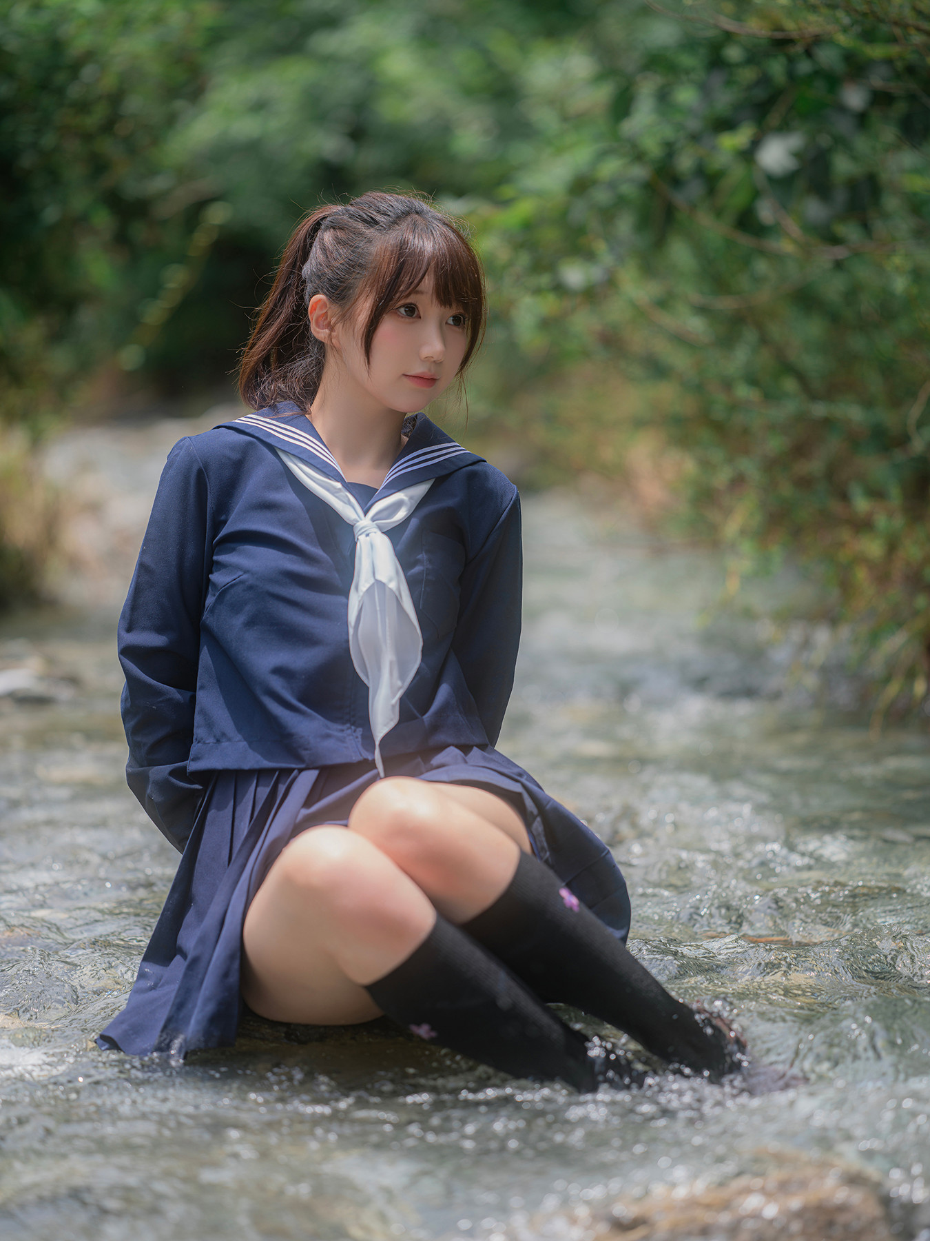 Cosplay Nagisa魔物喵 – 川で水遊び Set.01