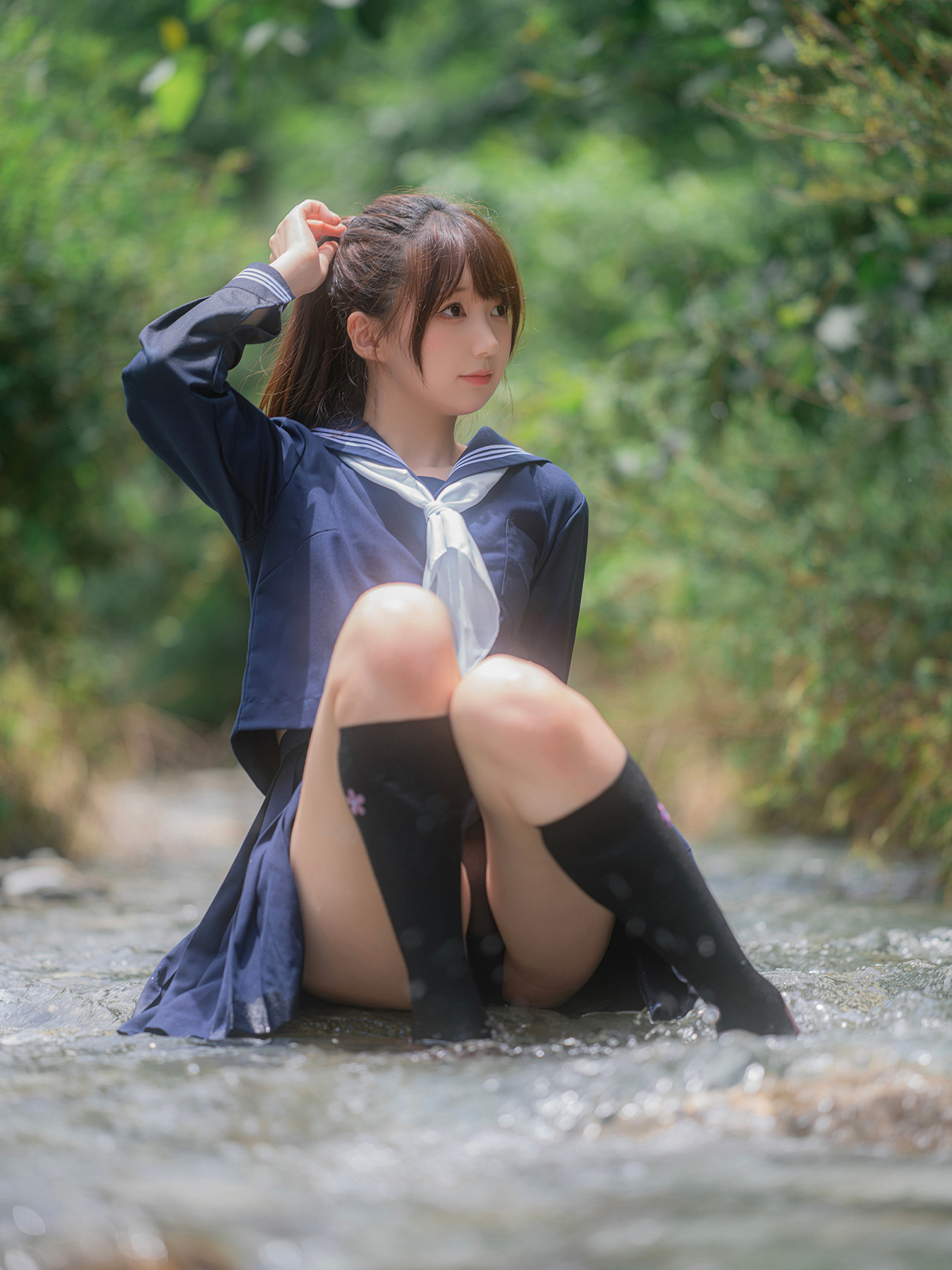 Cosplay Nagisa魔物喵 – 川で水遊び Set.01
