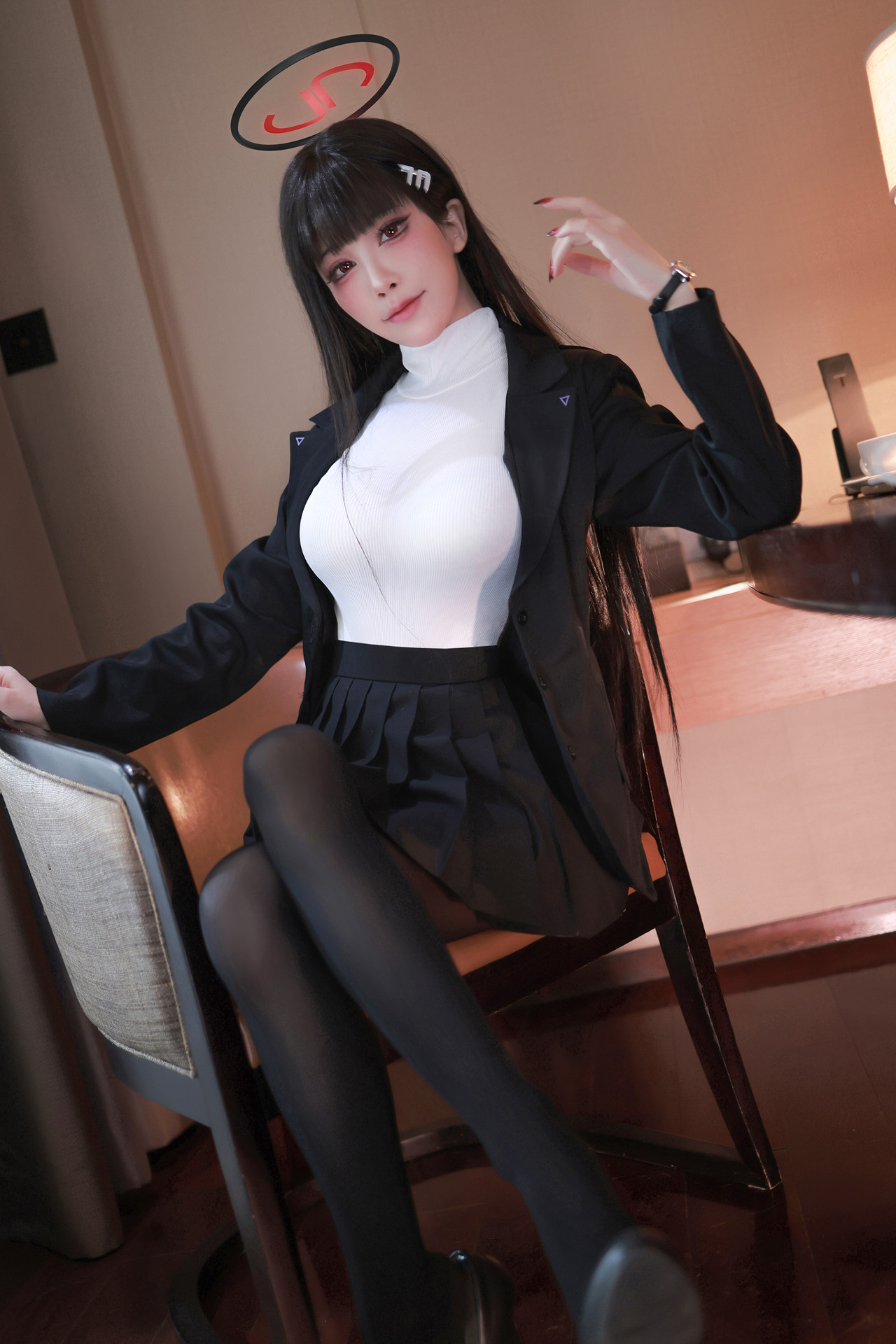 Cosplay 水淼Aqua – 蔚蓝档案调月莉音