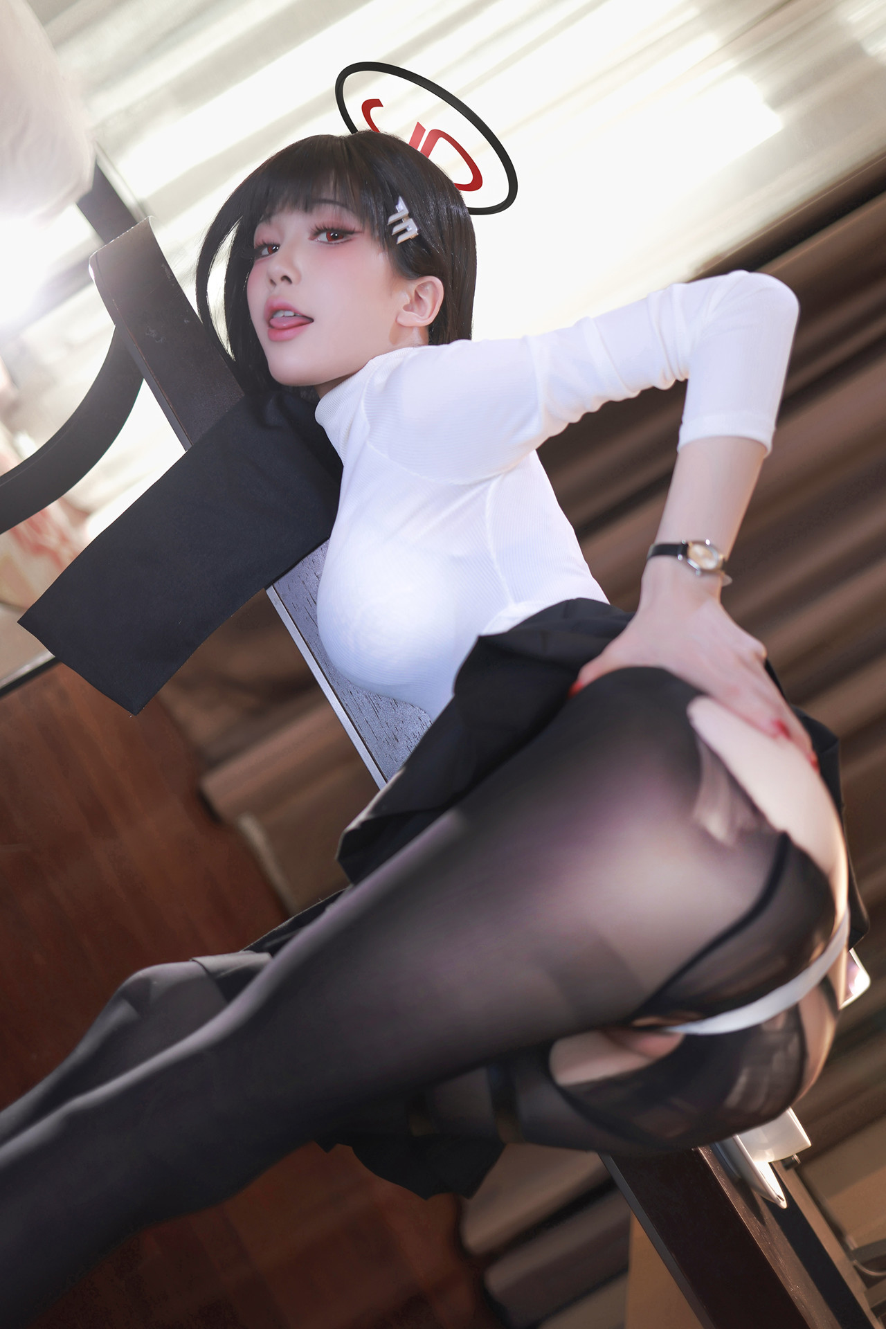 Cosplay 水淼Aqua – 蔚蓝档案调月莉音