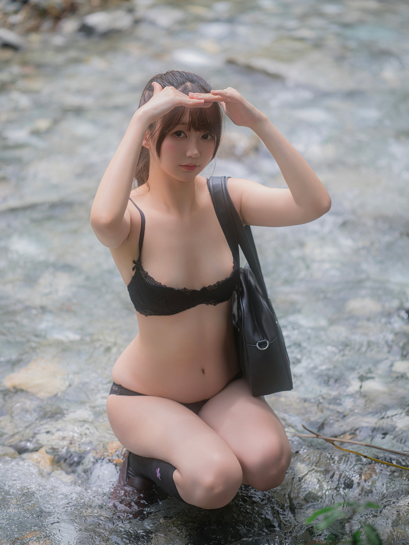 Cosplay Nagisa魔物喵 – 川で水遊び Set.03