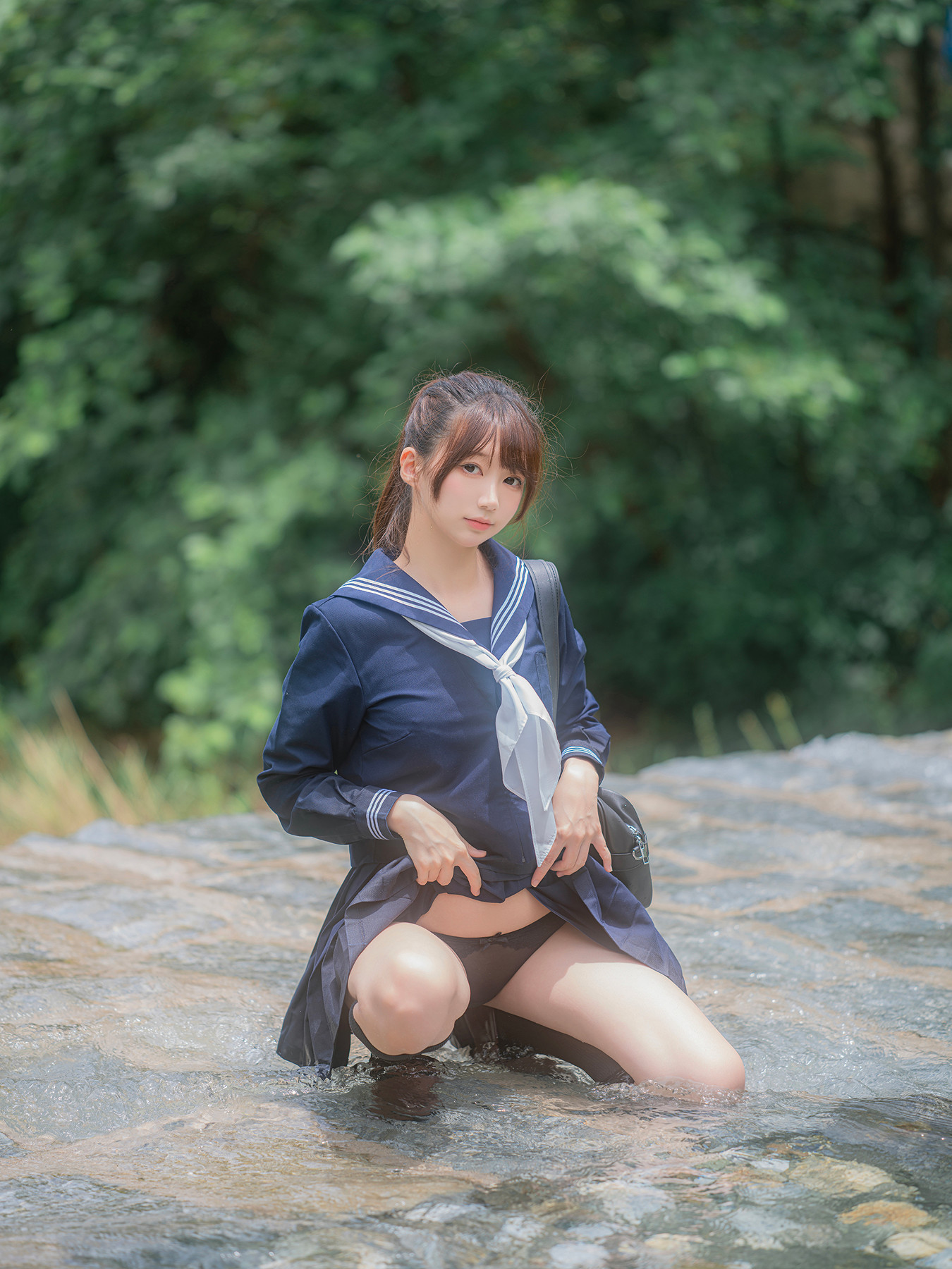 Cosplay Nagisa魔物喵 – 川で水遊び Set.03